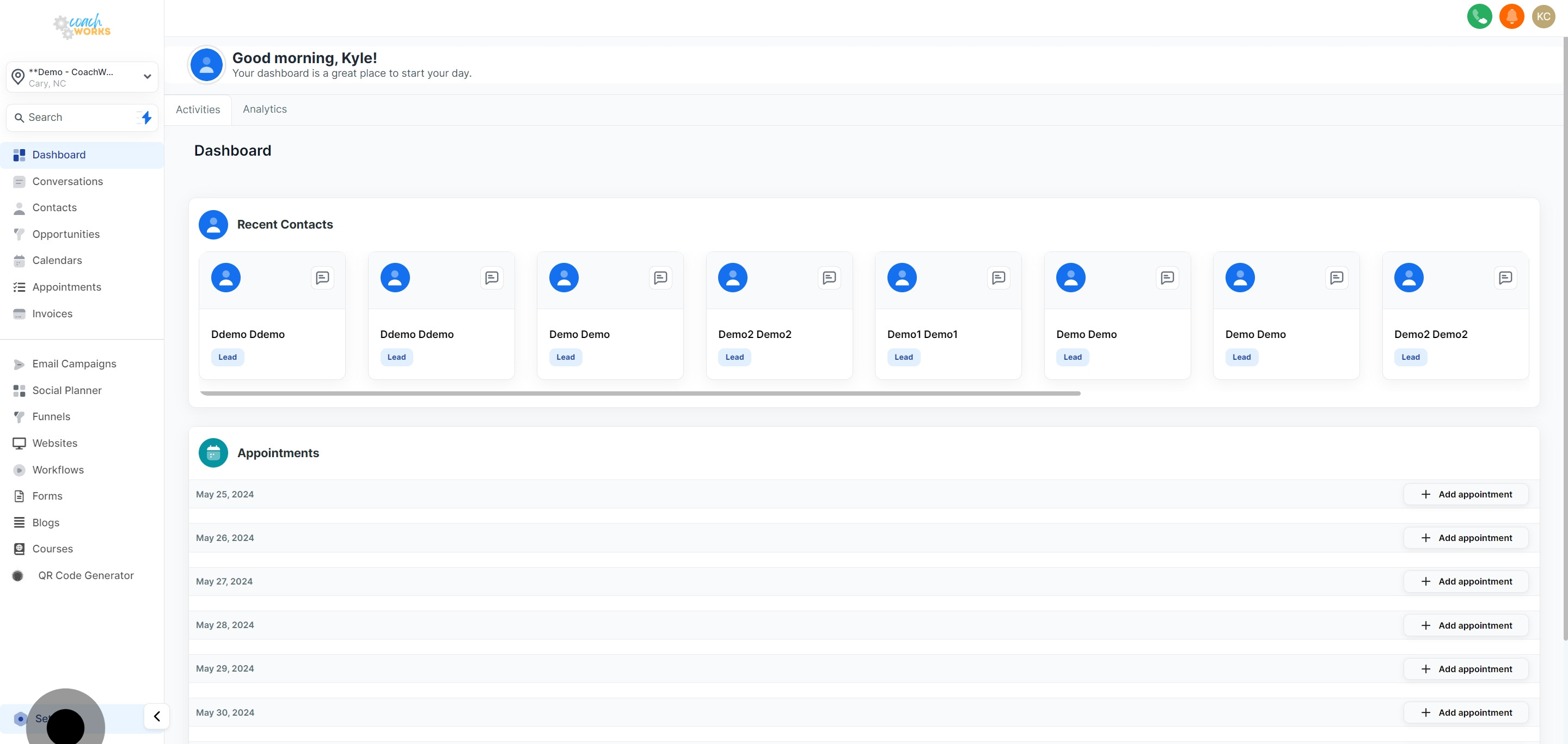 1 Click on the element.