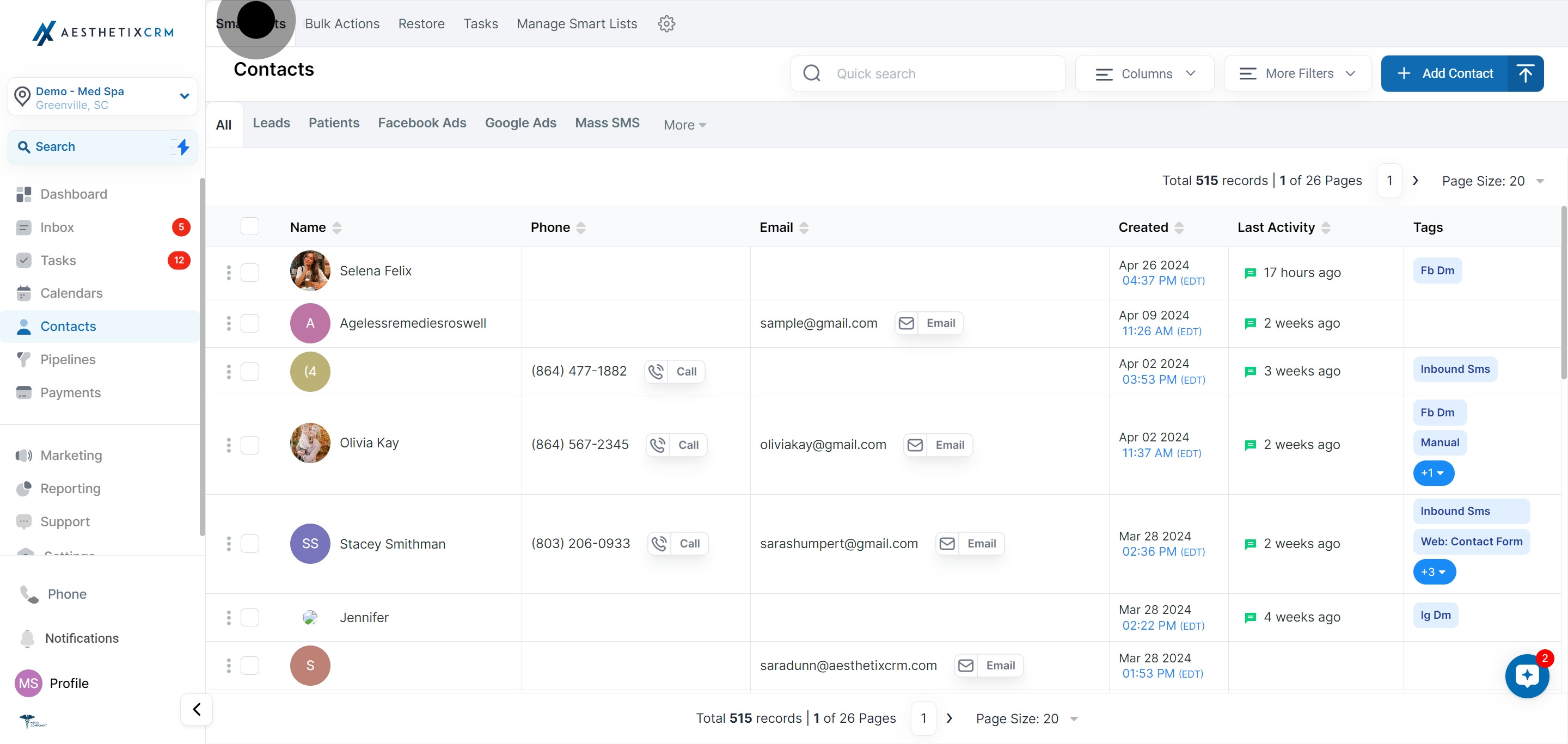 2 Now, click on "Smart Lists".