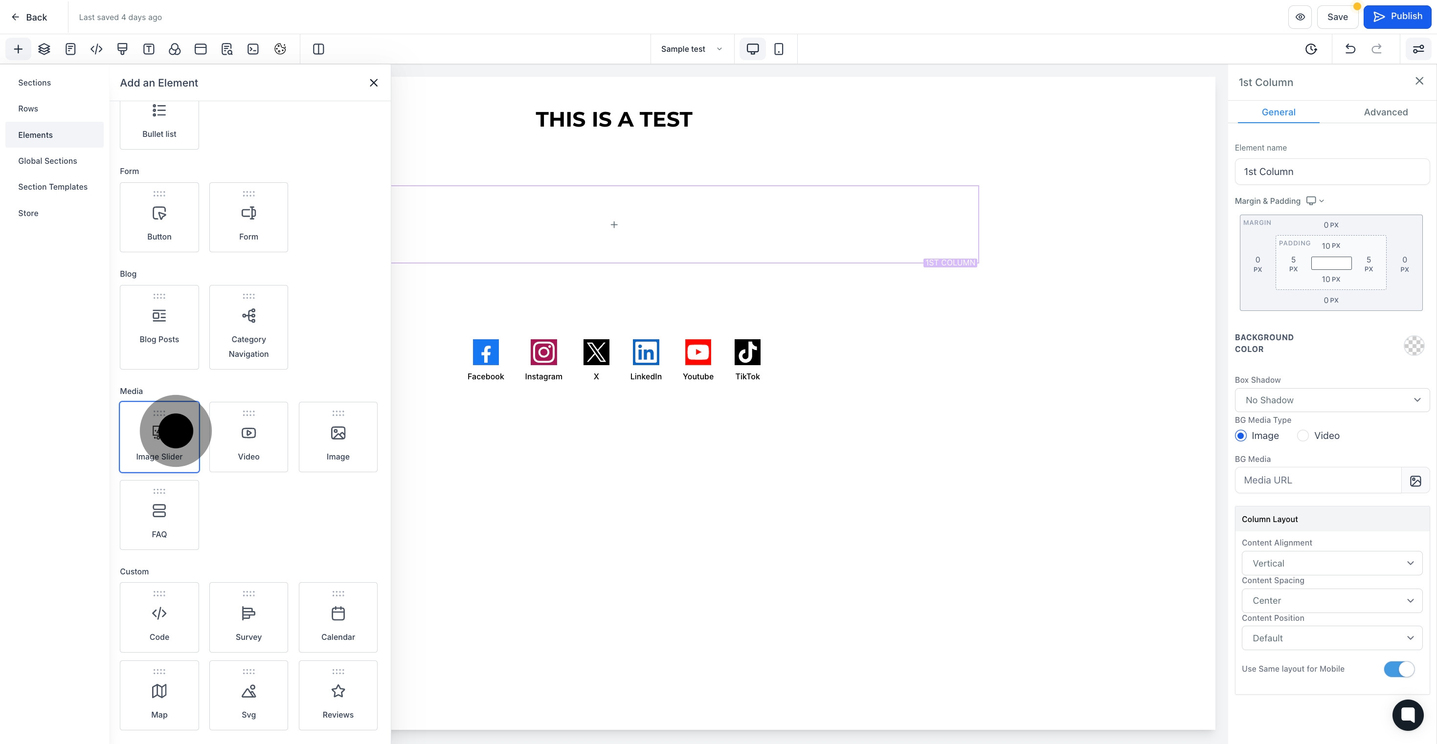6 Afterwards, click on the element.