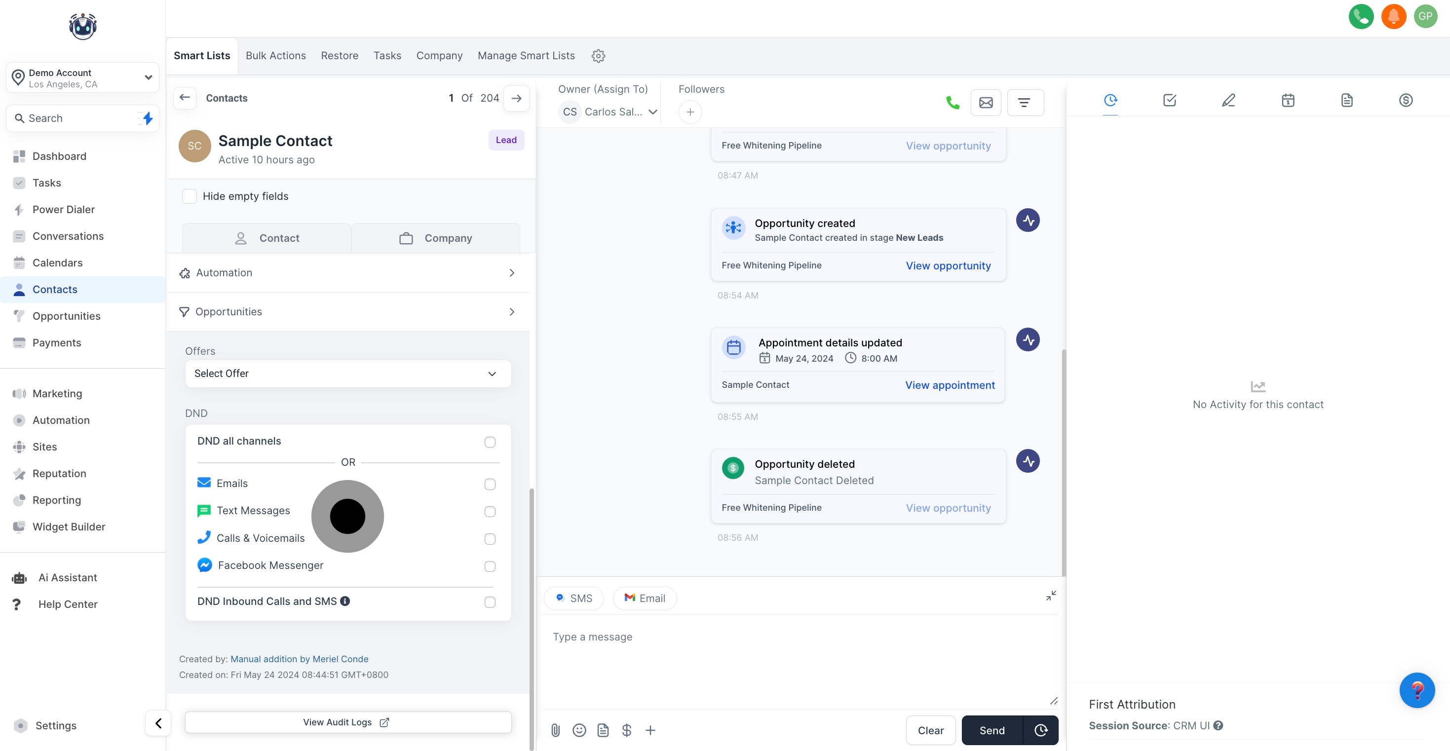 4 Afterwards, click on "DND".