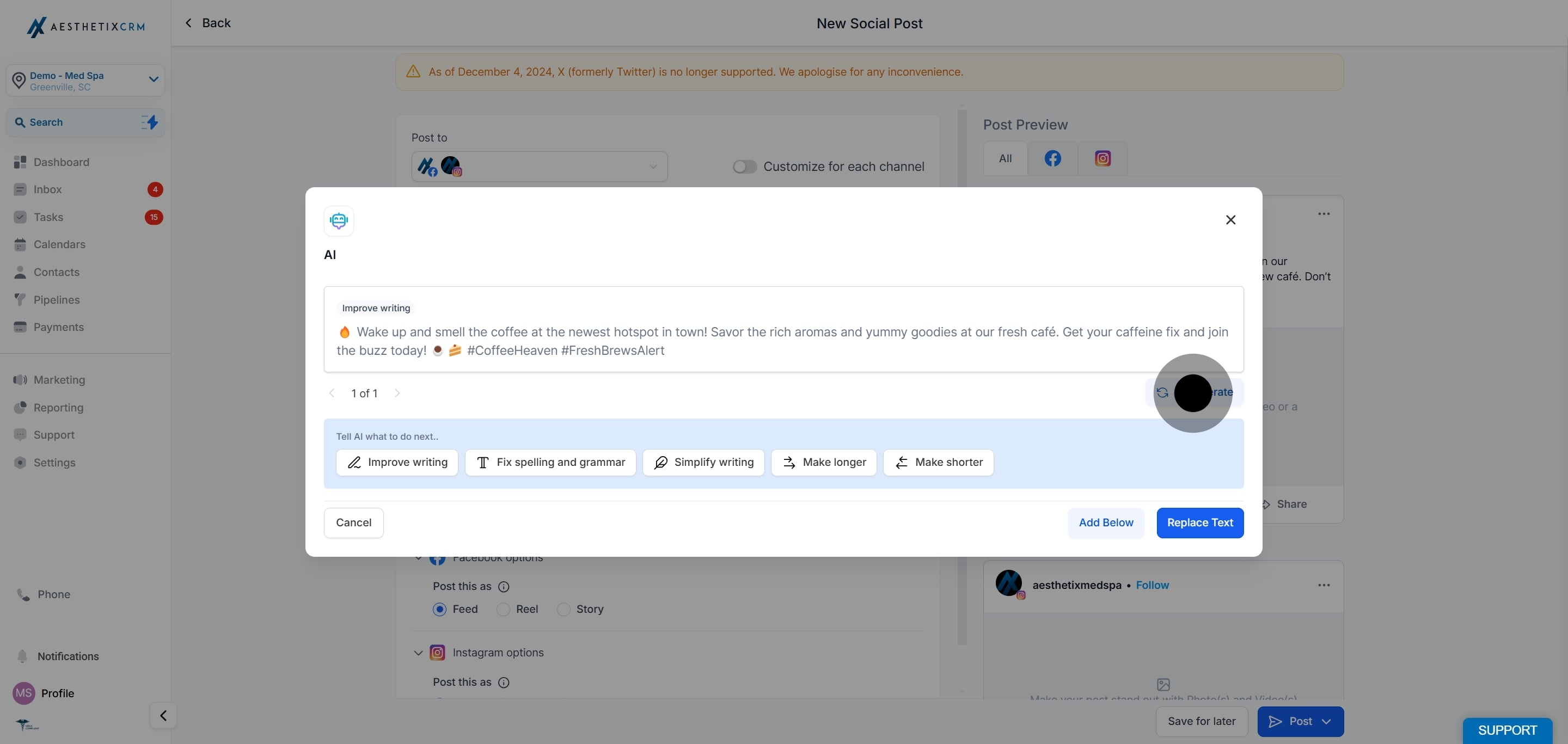 9 Then, click on the element.