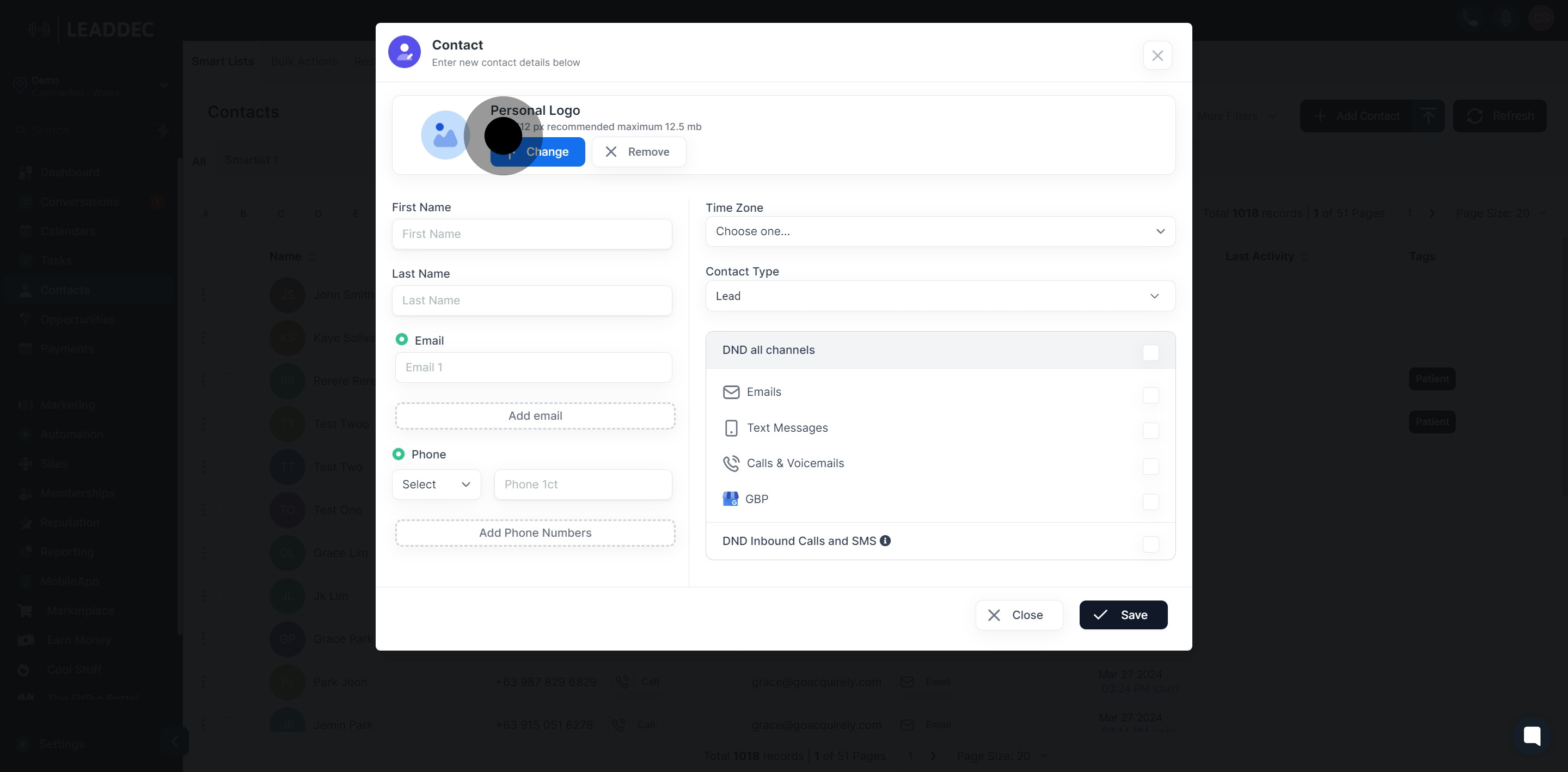 8 Then, click on "Time Zone".