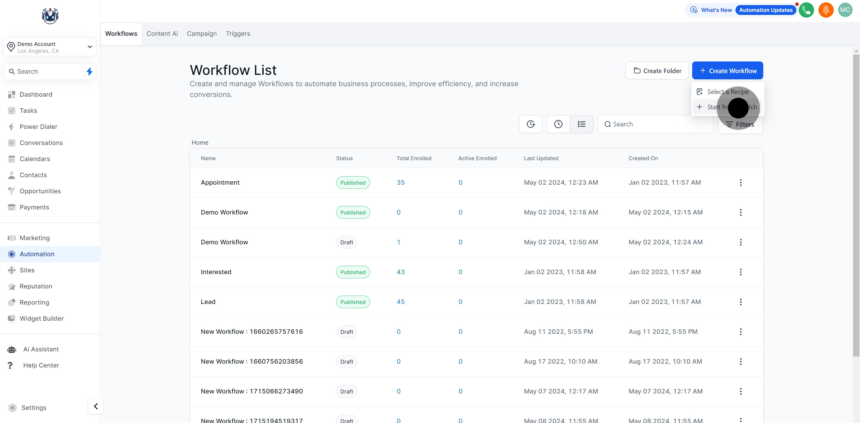 3 Click on "Start from Scratch".