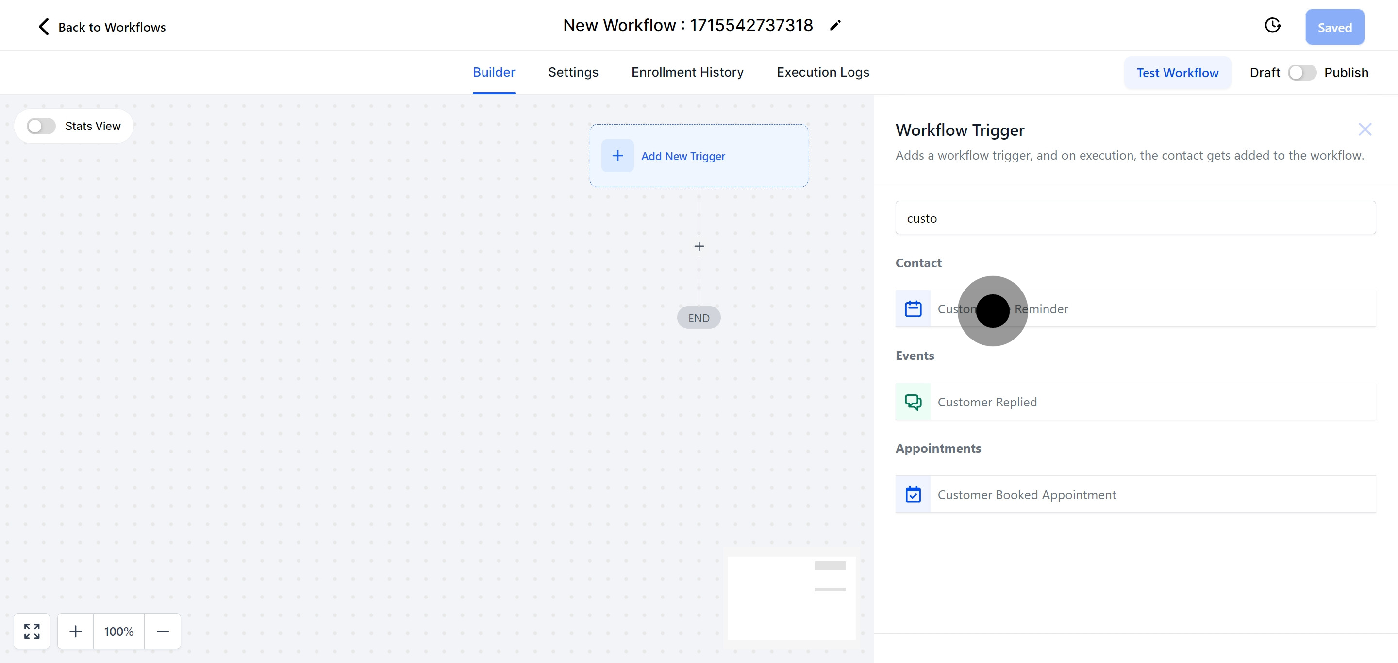 5 Next up, click on "Custom Date reminder".
