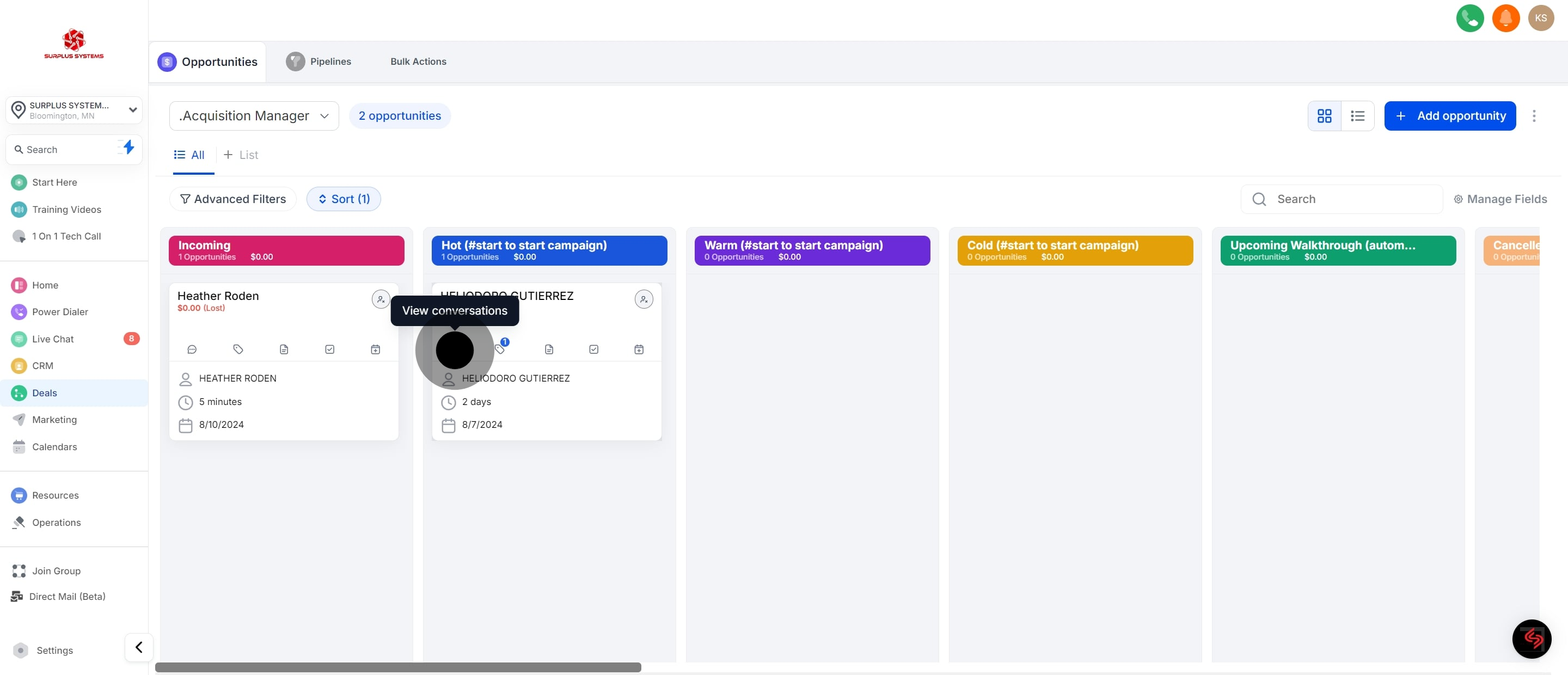 14 Next, click on the element.