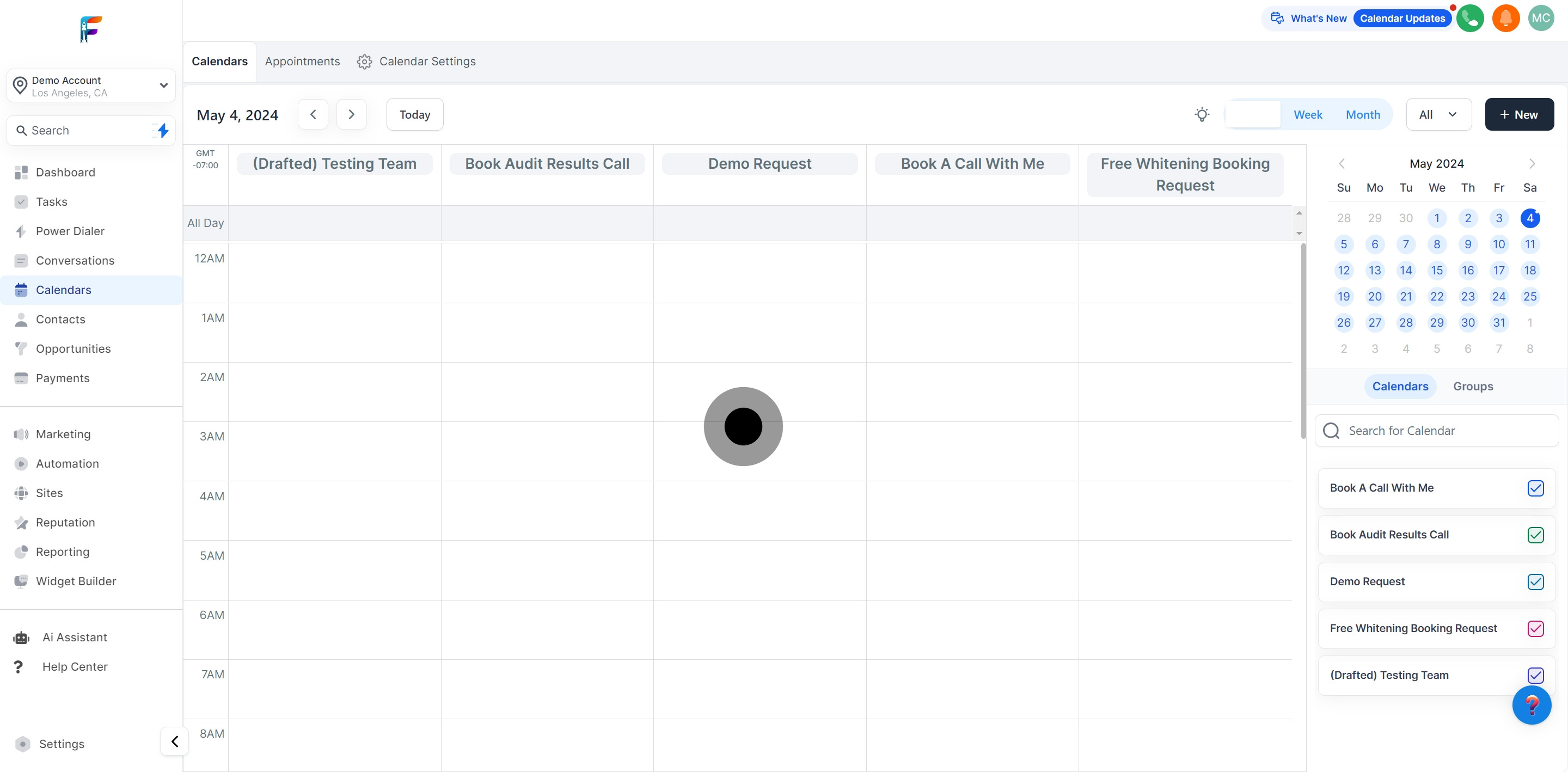 4 Now, click on "(Drafted) Testing Team".