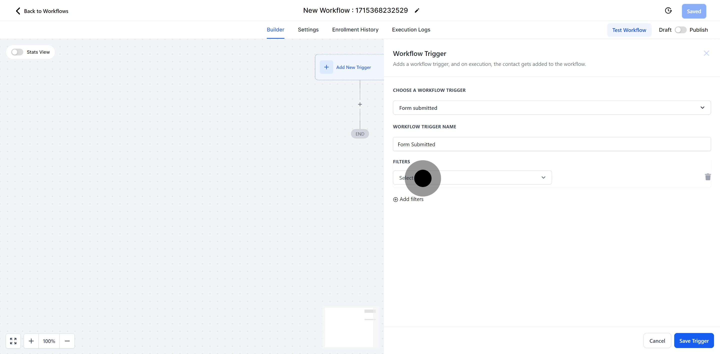 9 Click on "Select".