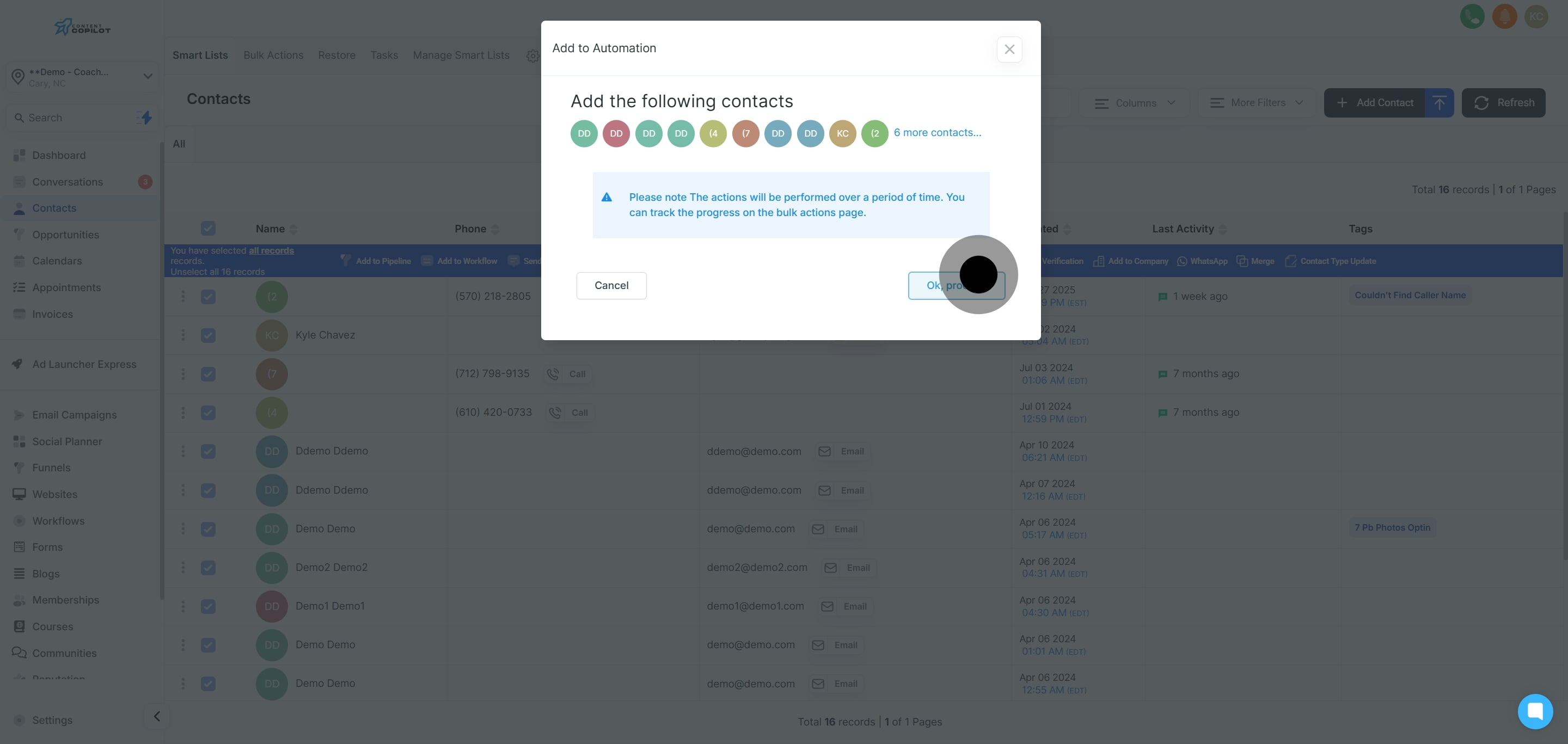 7 Then, click on "Ok, proceed".