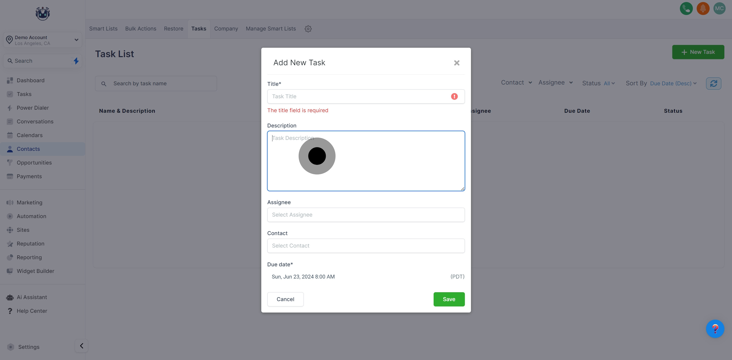 5 Then, click on the element.