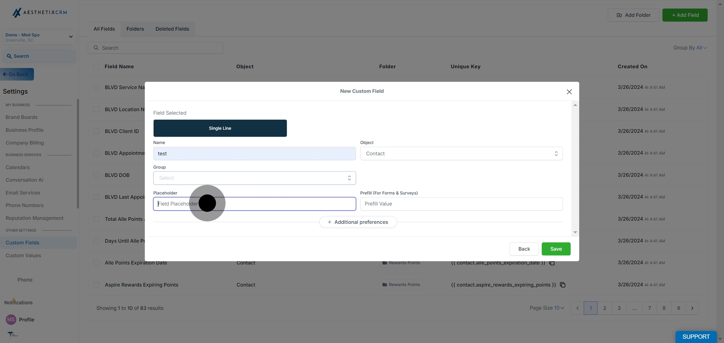 9 Now, click on the element.