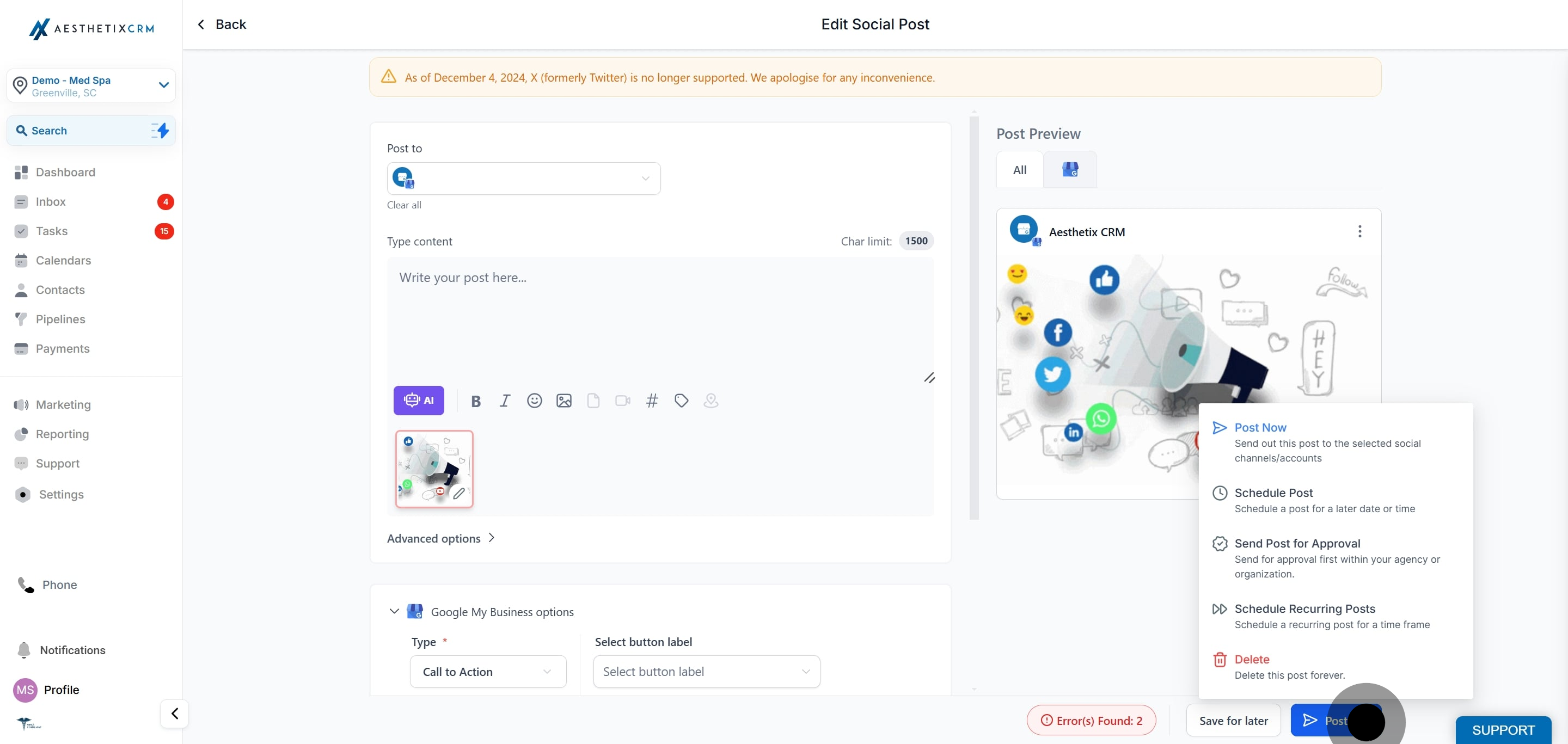 4 Click on the element.