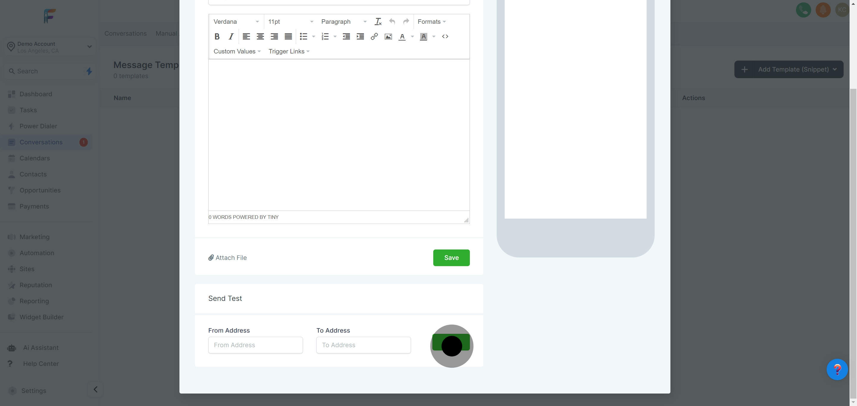 19 Click on "To Address".