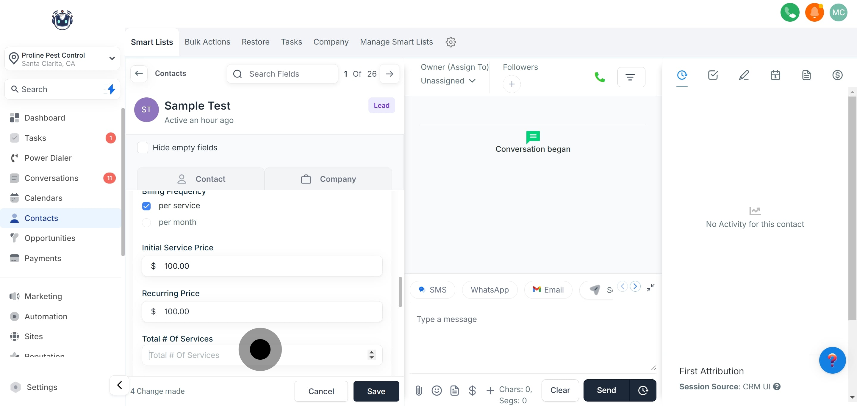 9 Click on the element.