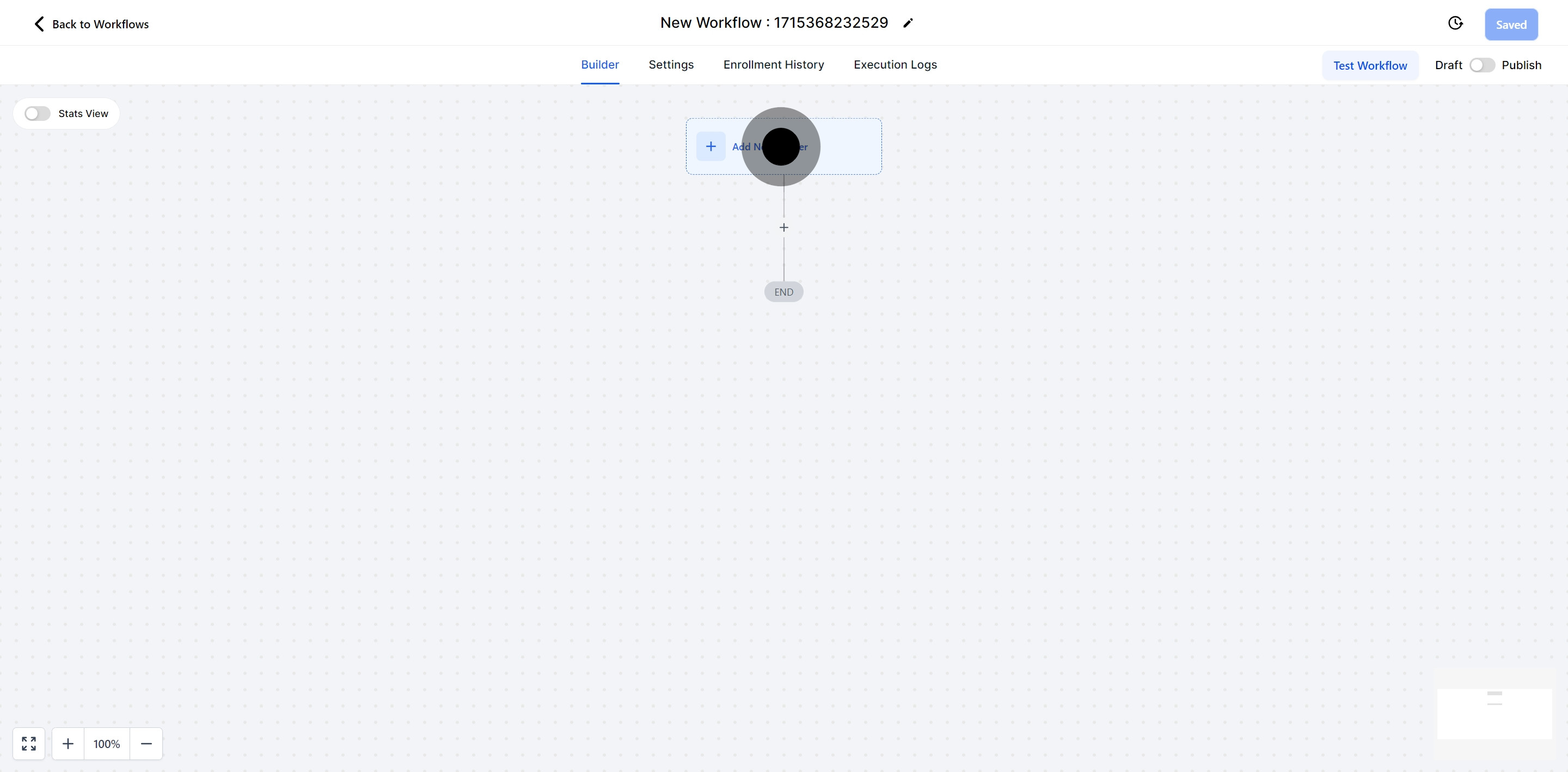 5 After, click on "Add New Trigger".