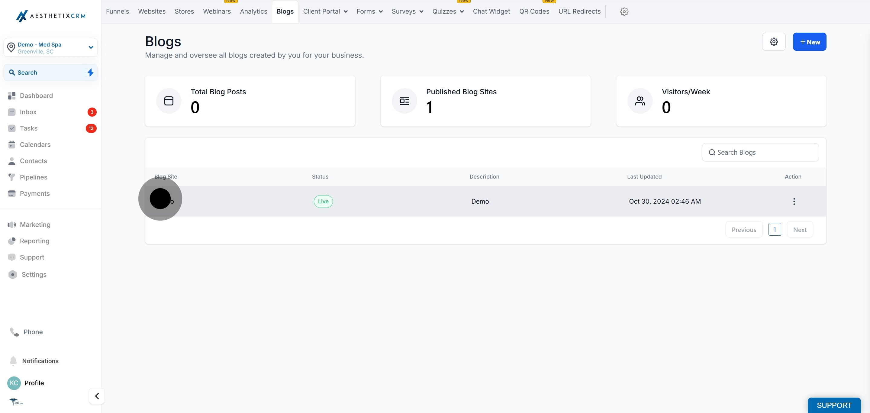 4 Now, click on "Demo".