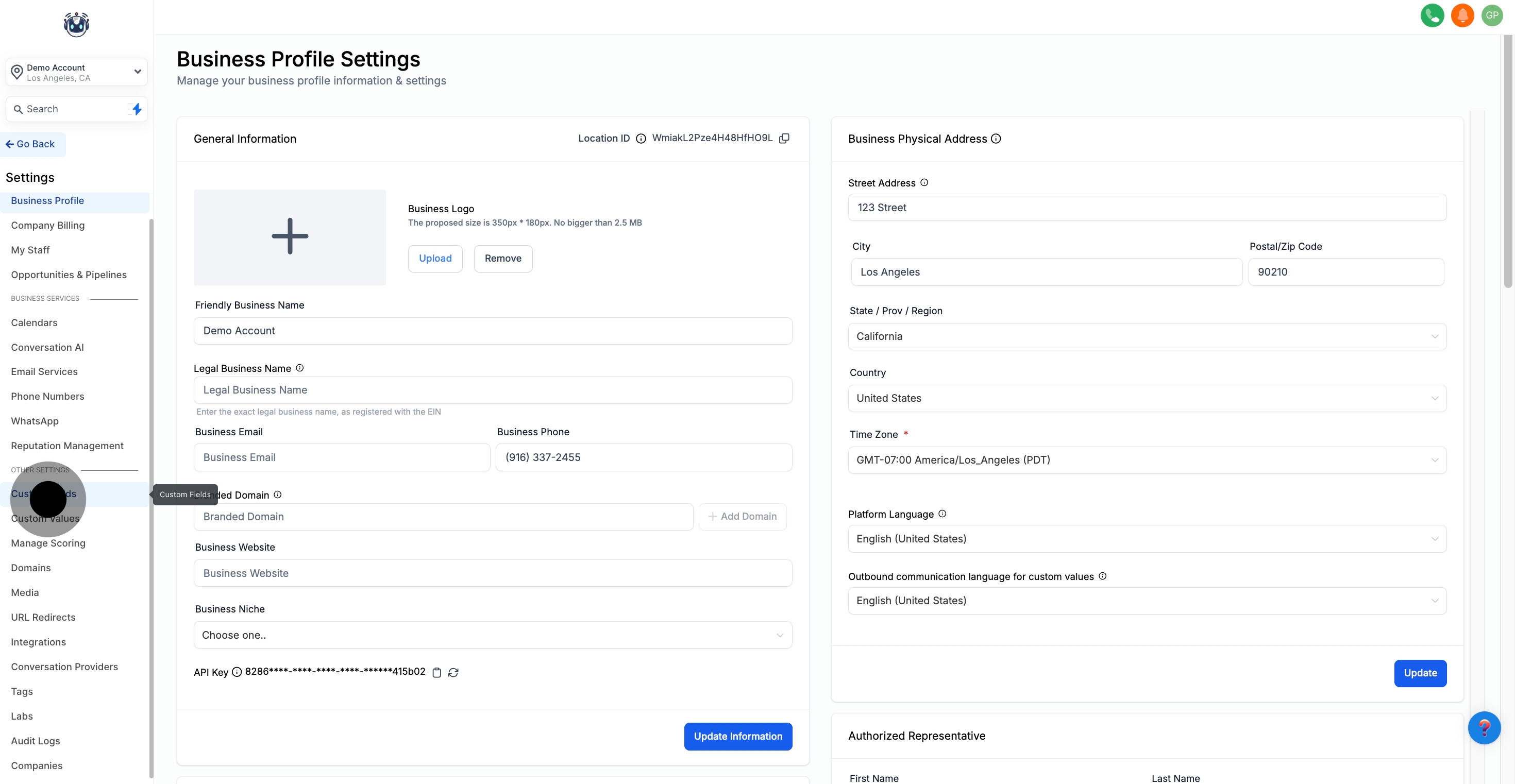 2 Afterwards, click on "Custom Fields".
