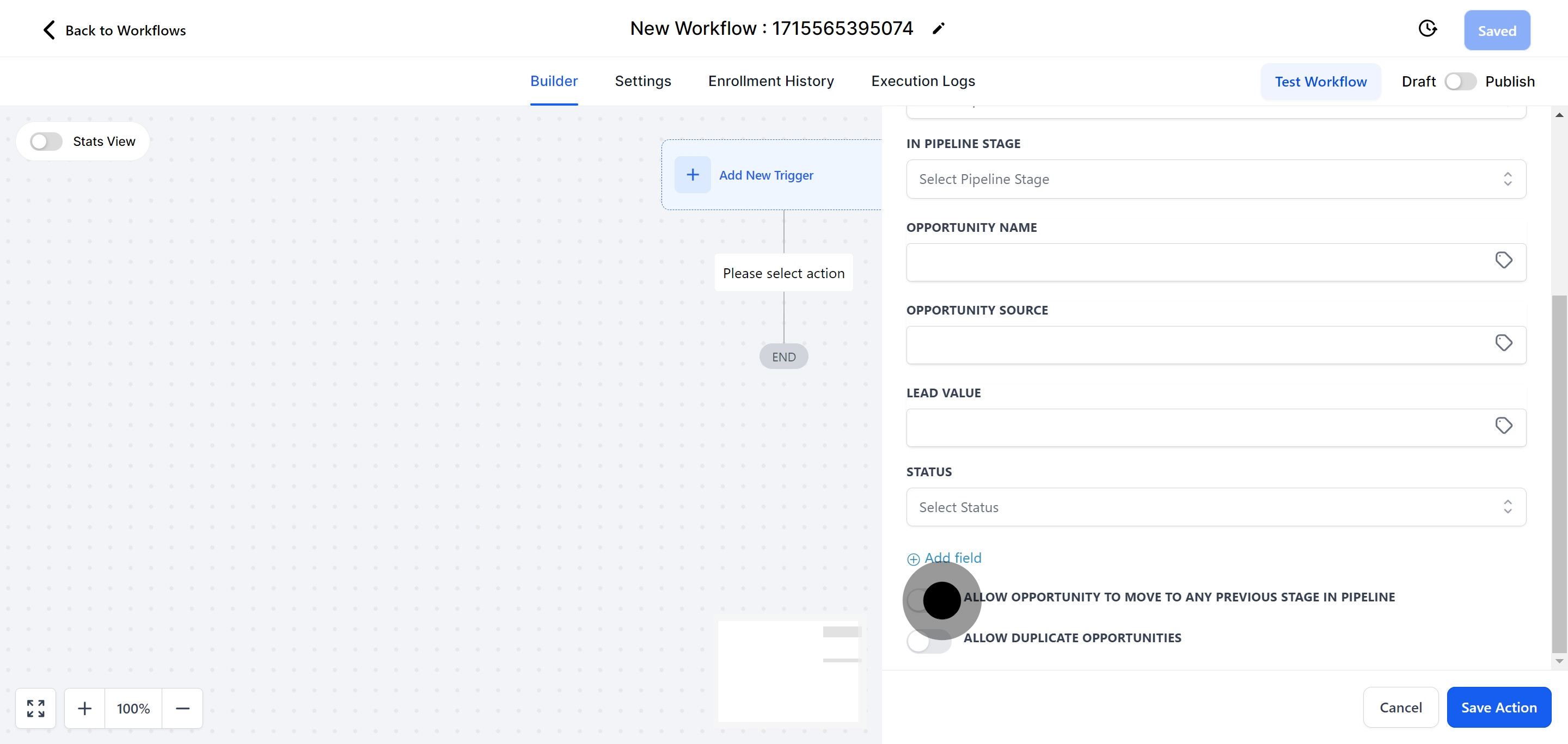 13 Click on the element.
