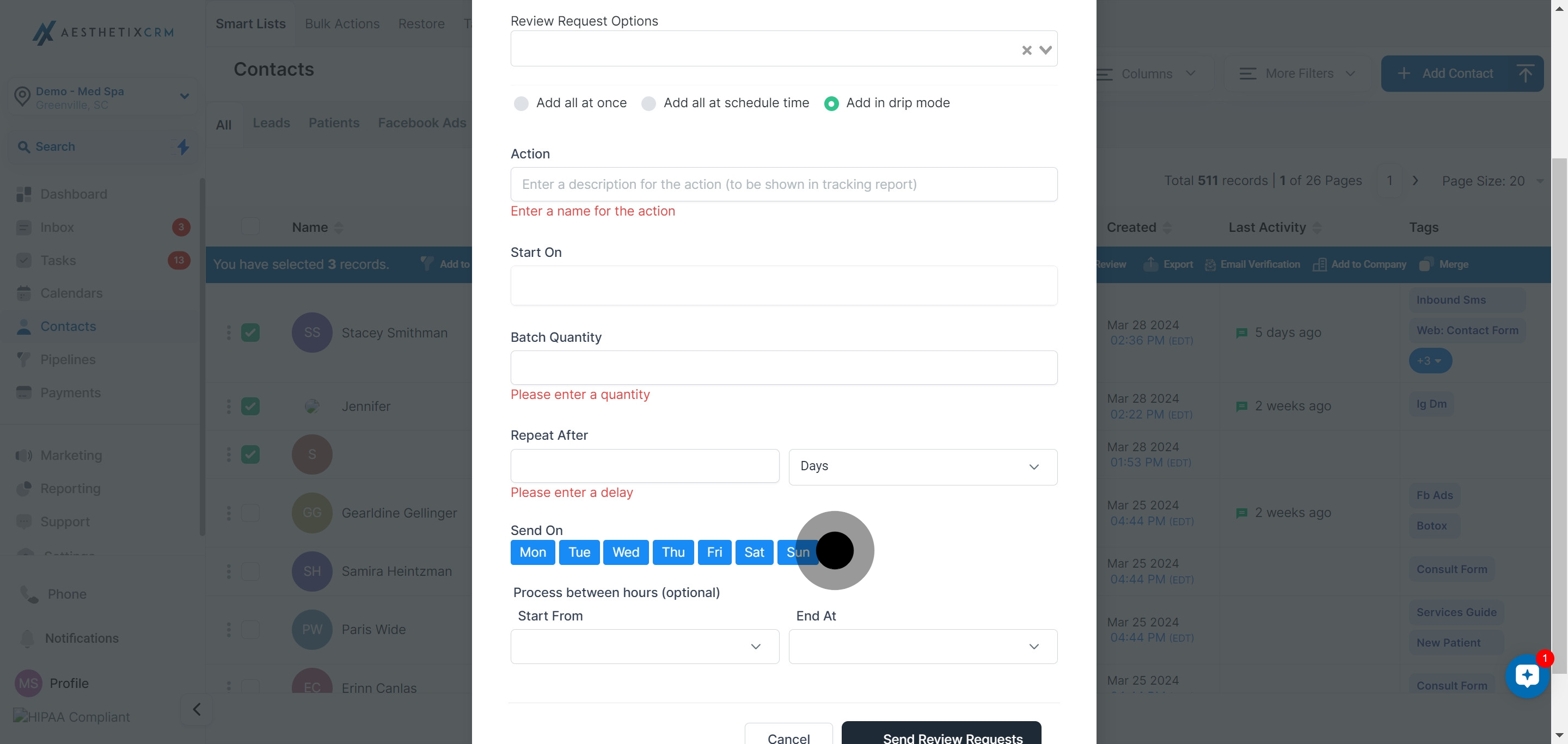 14 Click on the element.