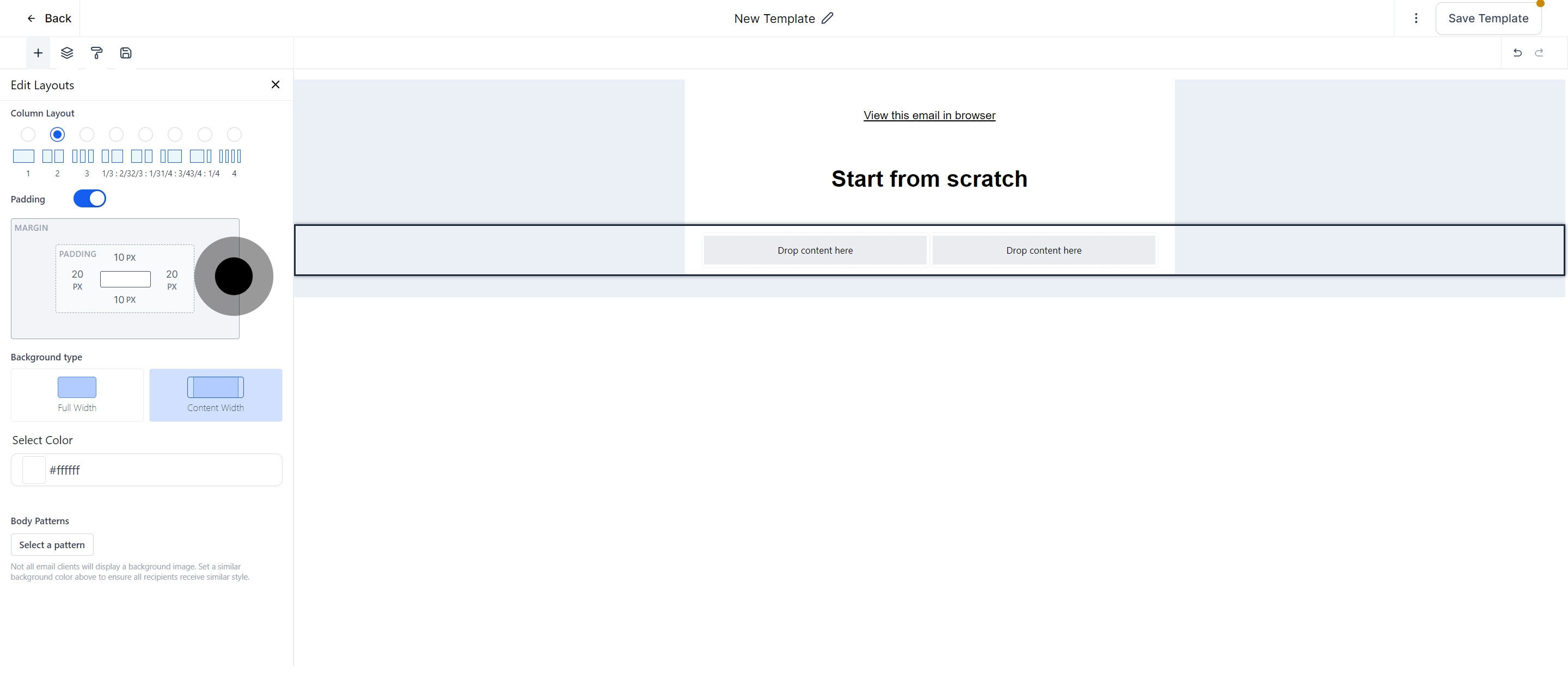 7 Now, click on "Margin".