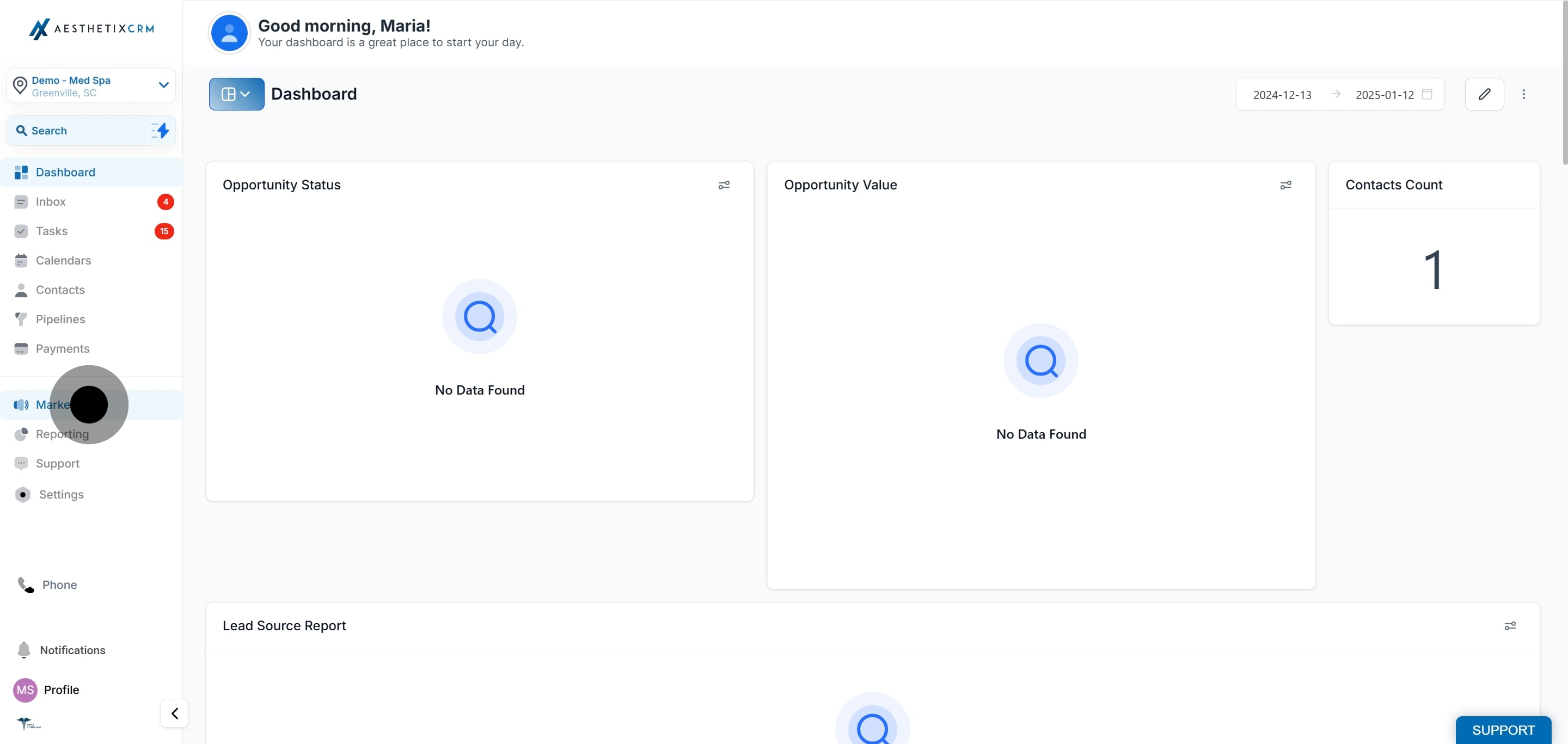 1 To kick off, click on the element.
