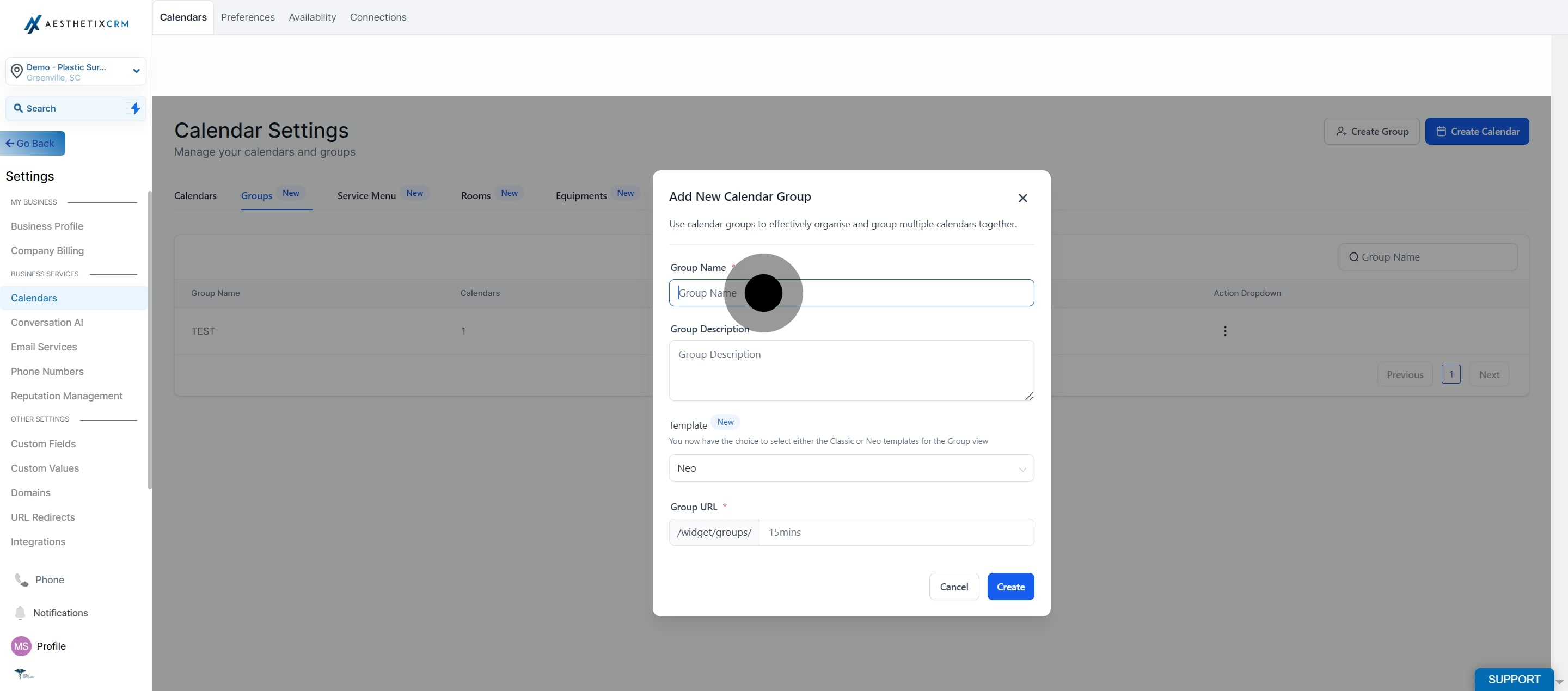 5 Click on the element.