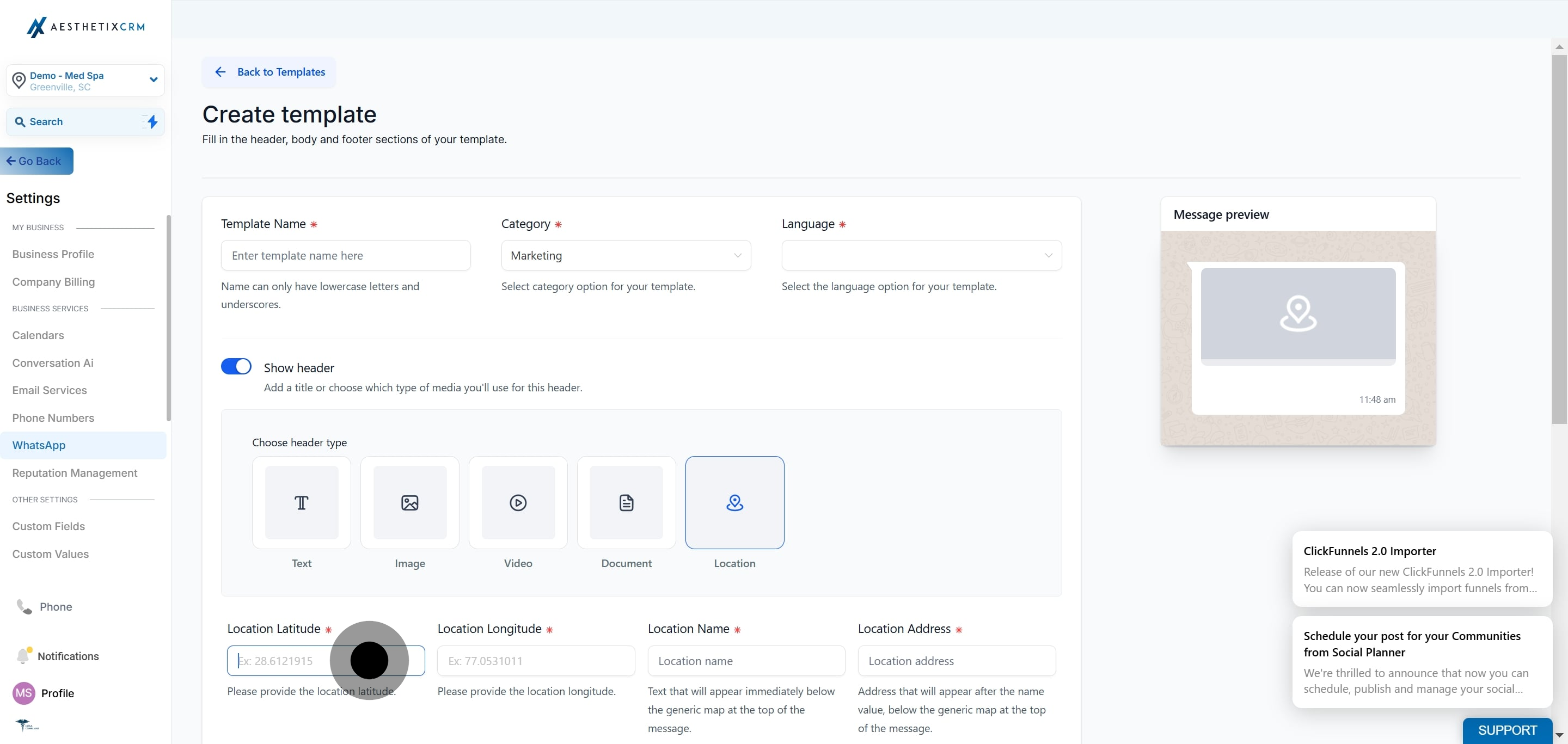 6 Click on the element.