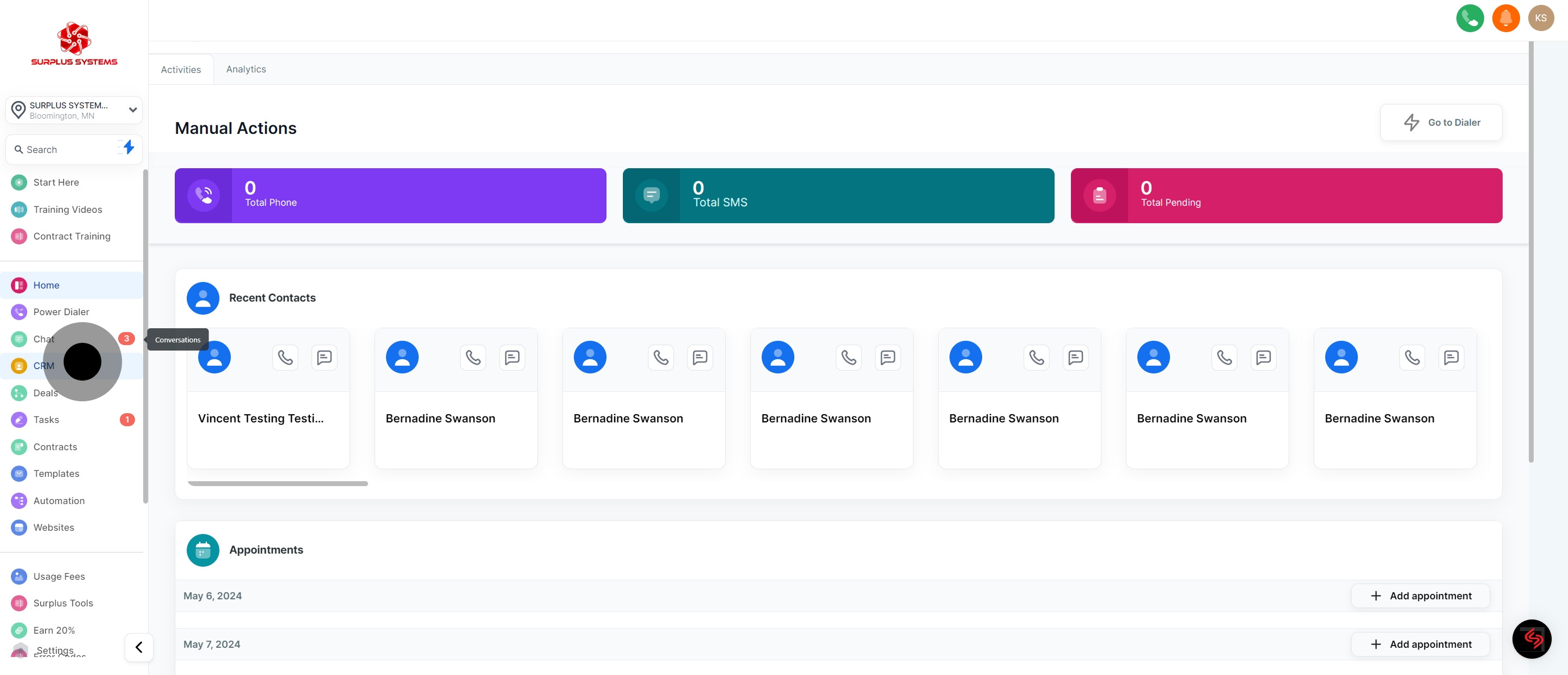1 Firstly, click on the element.