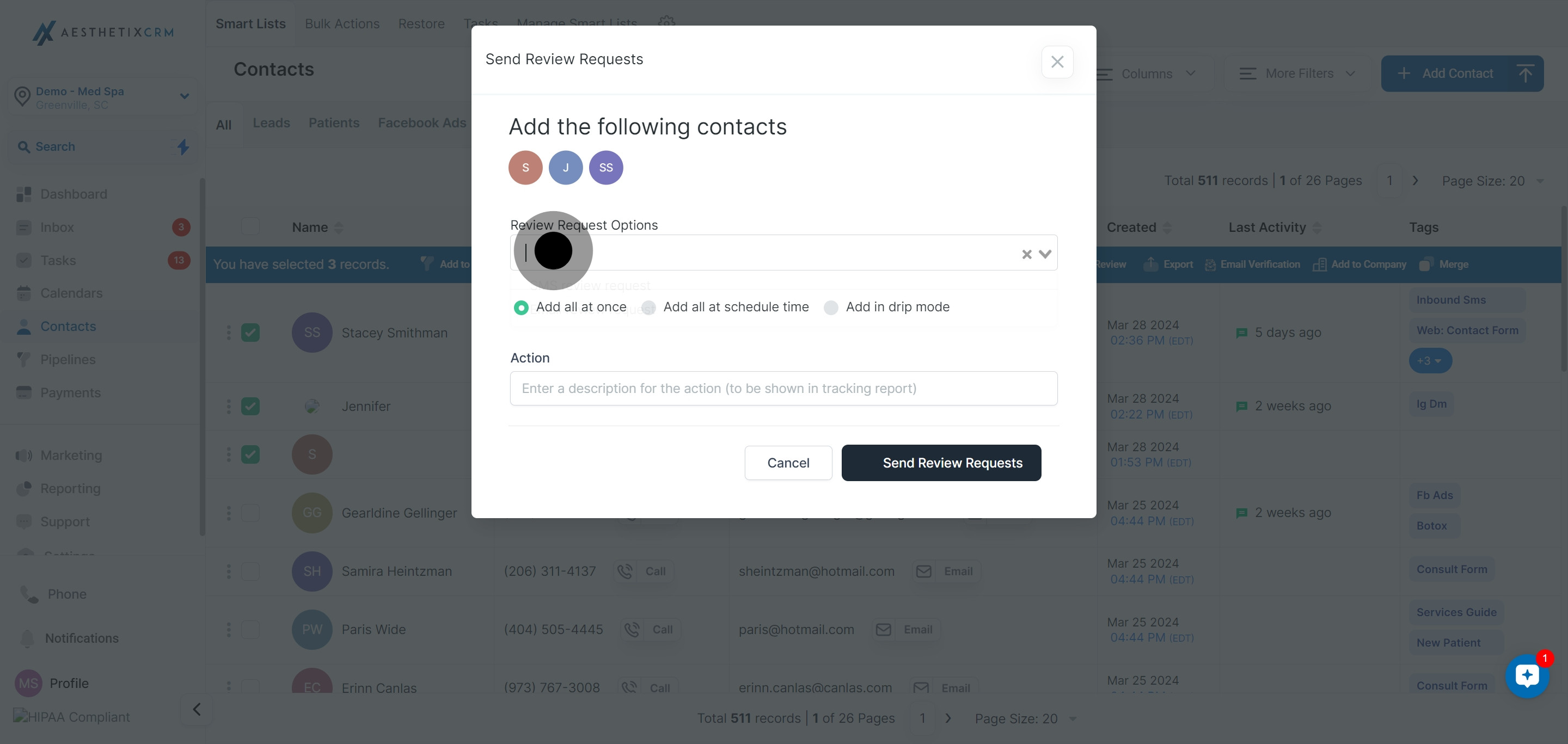 6 Click on the element.