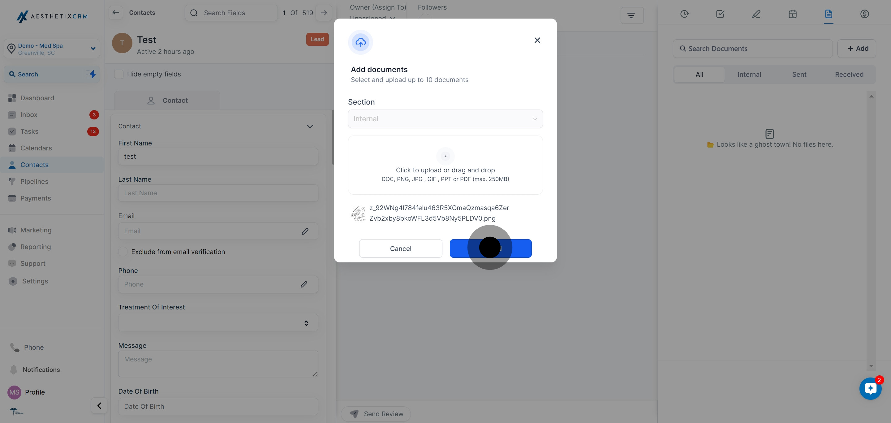 8 After that, click on "Cancel".
