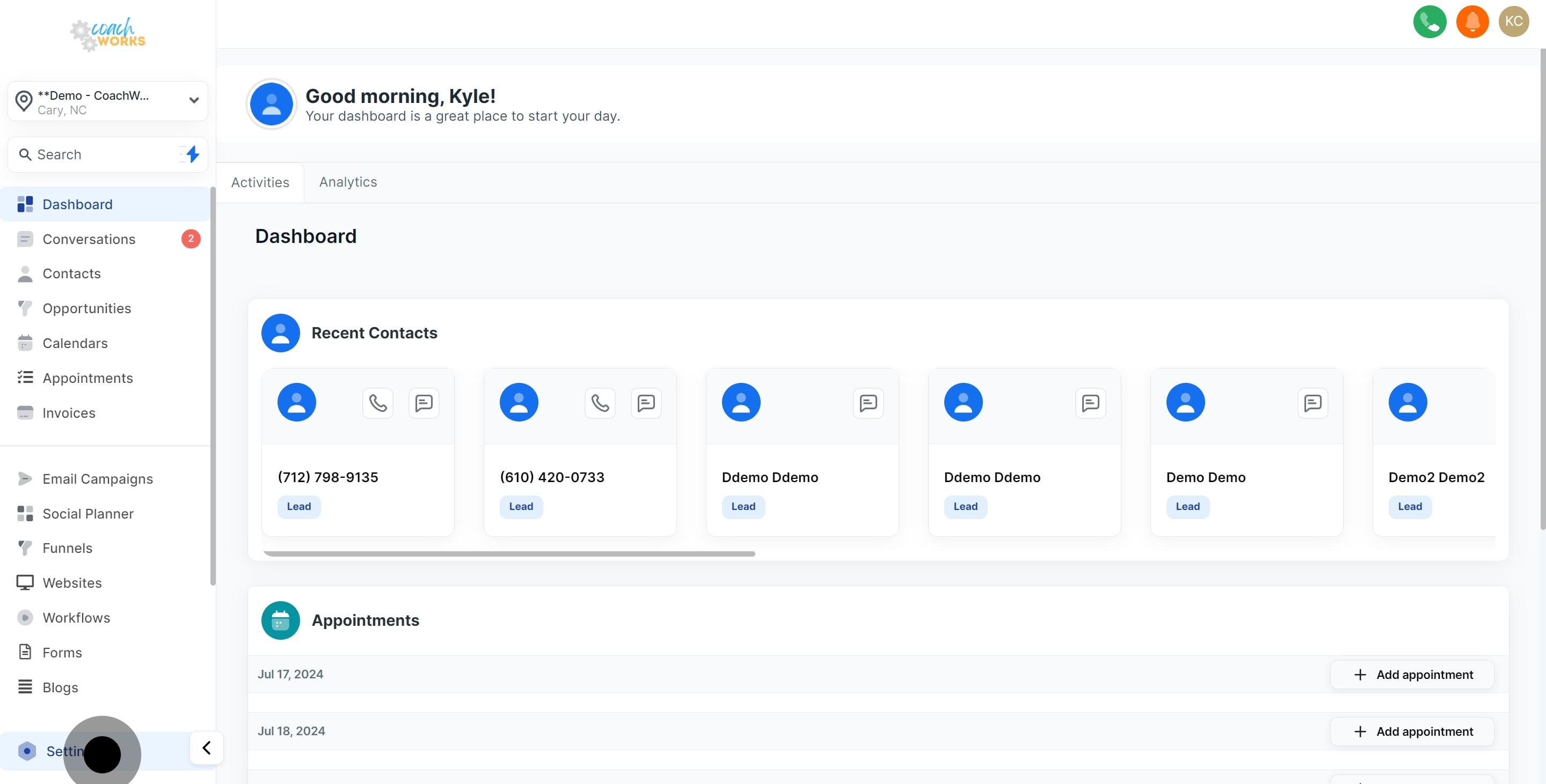 1 To kick off, click on the element.