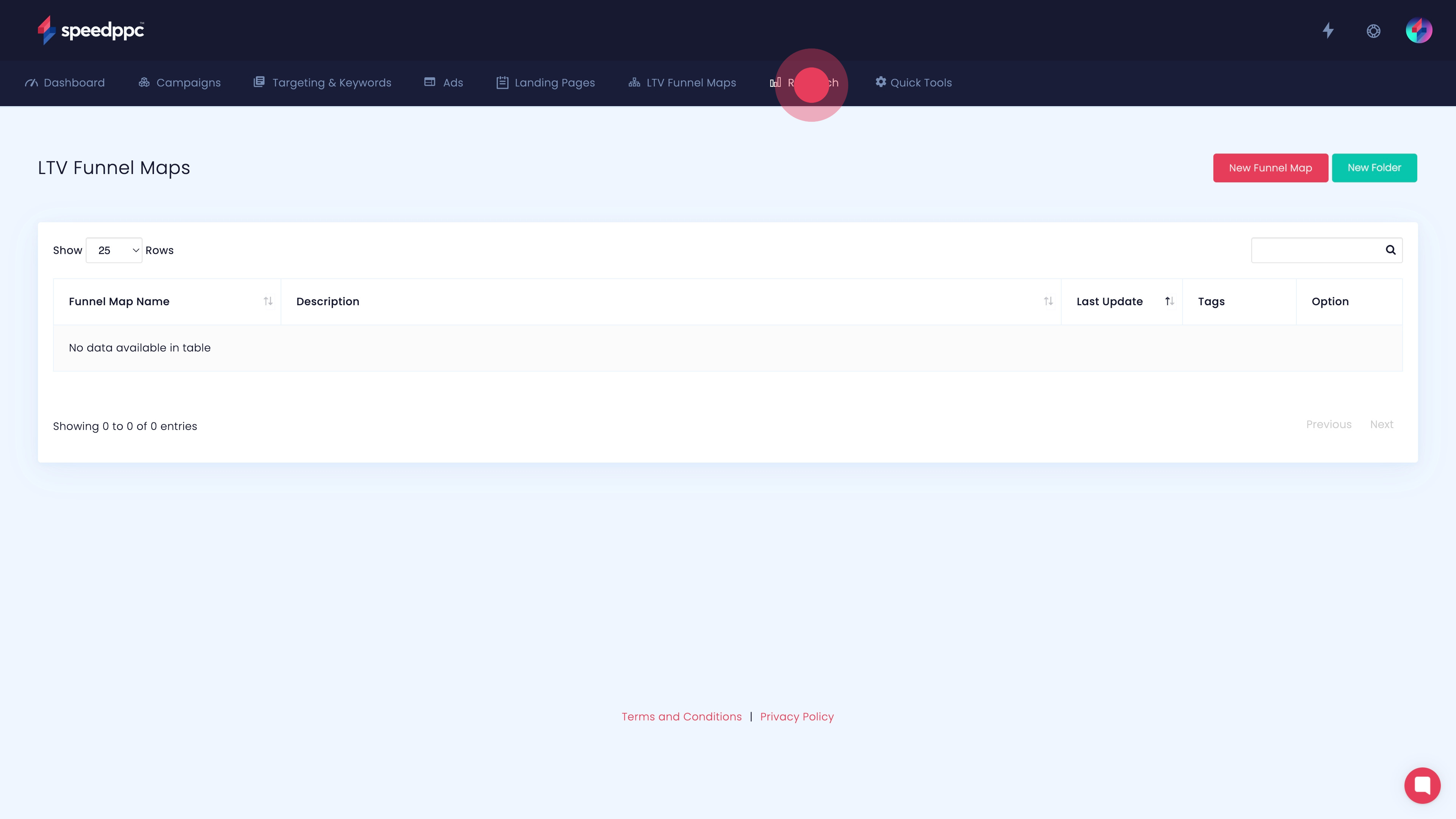 12 Click on "Research".