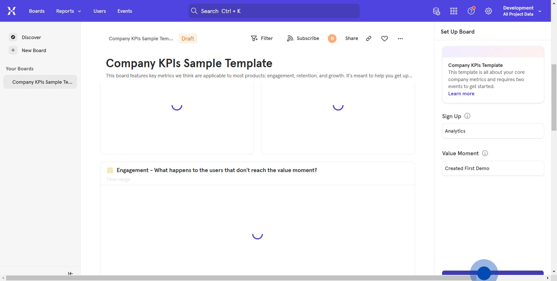 8 Click on "Company KPIs Sa..."