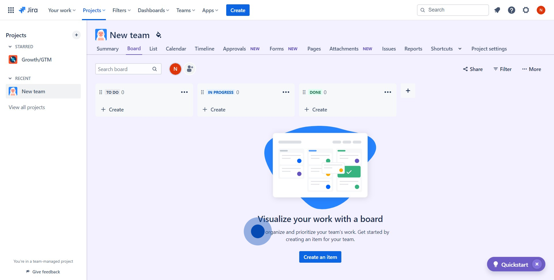 6 Click on "Track, organize..."