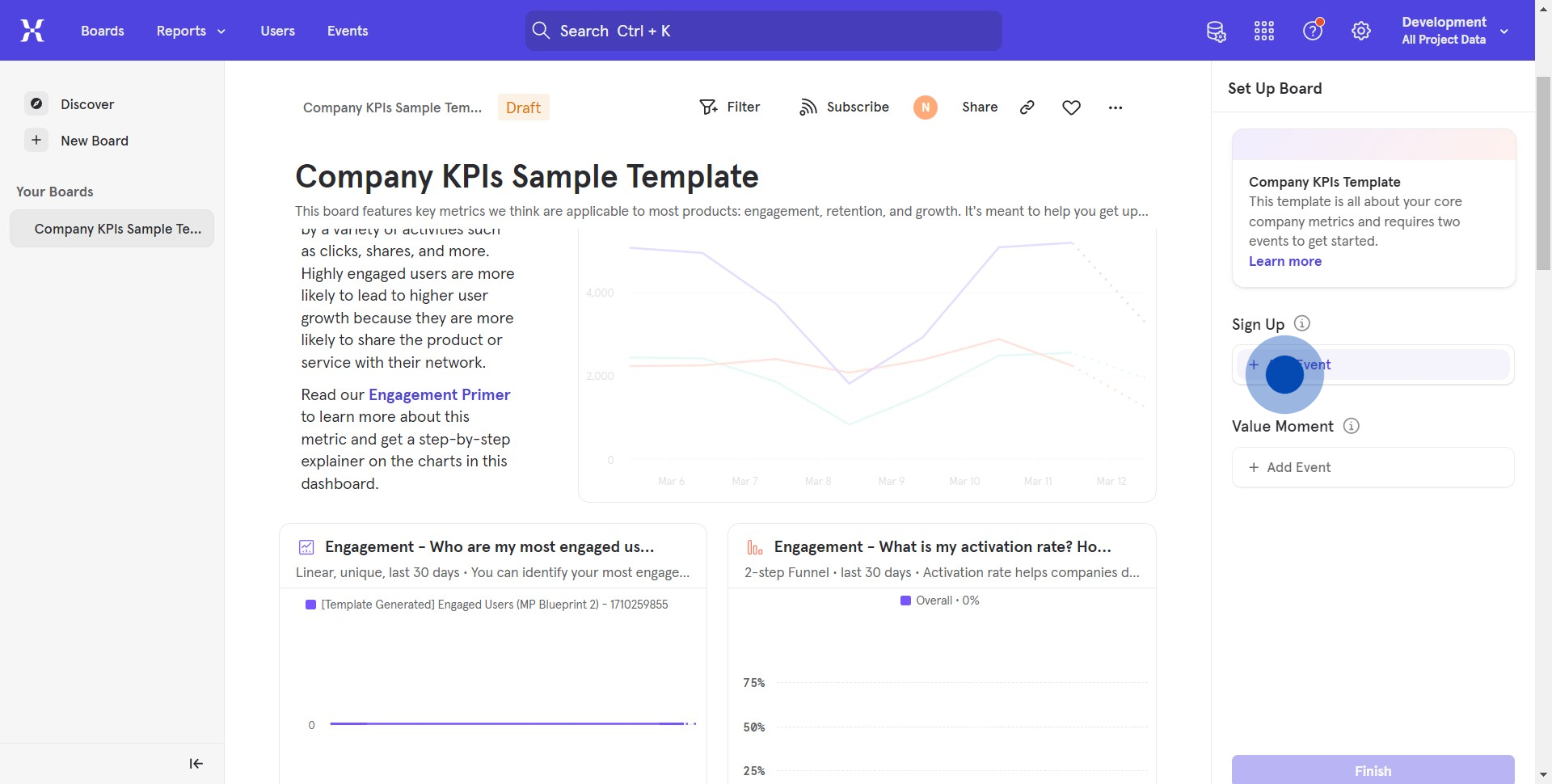 5 Click on "Company KPIs Sa..."