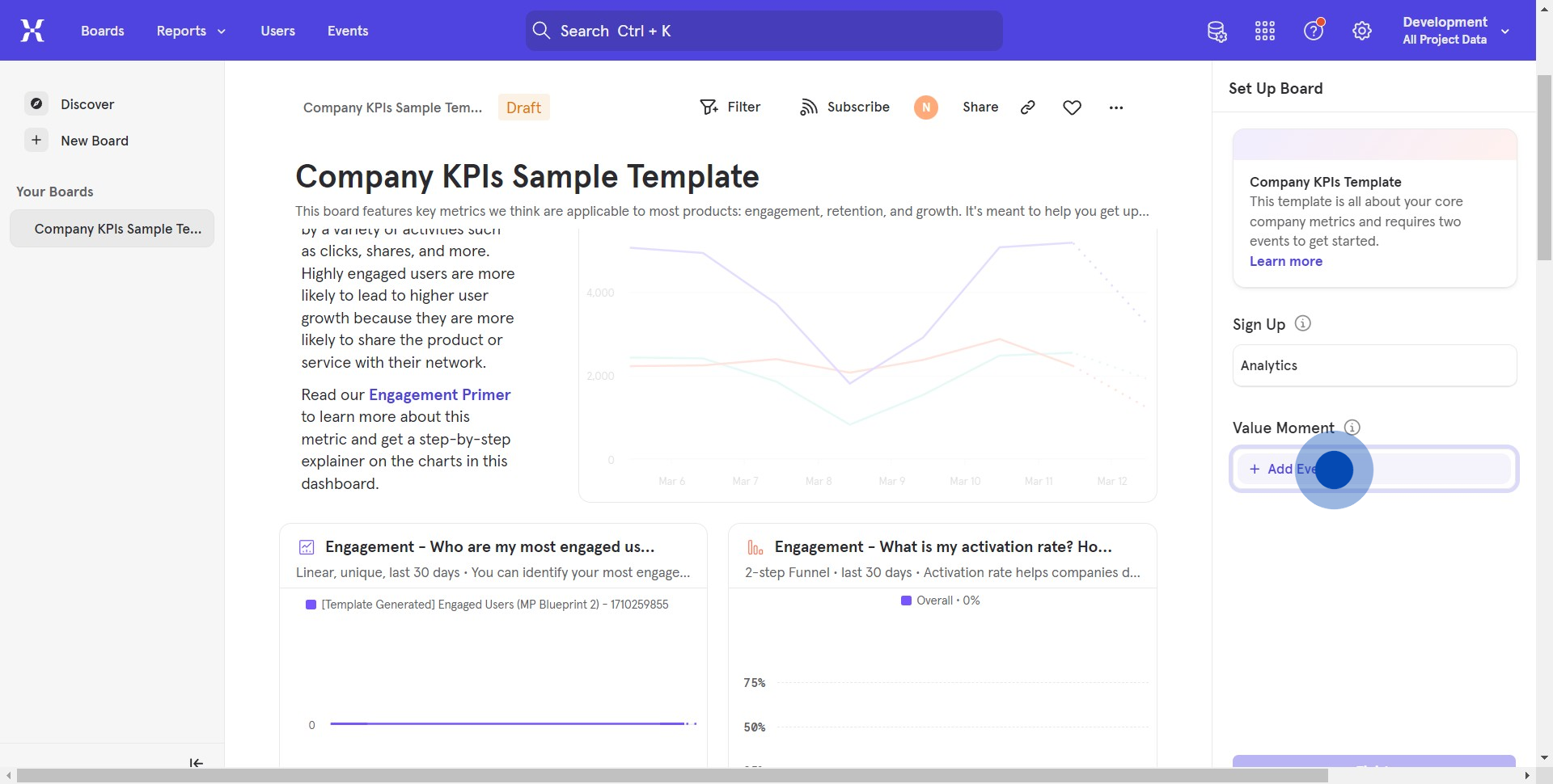 7 Click on "Company KPIs Sa..."