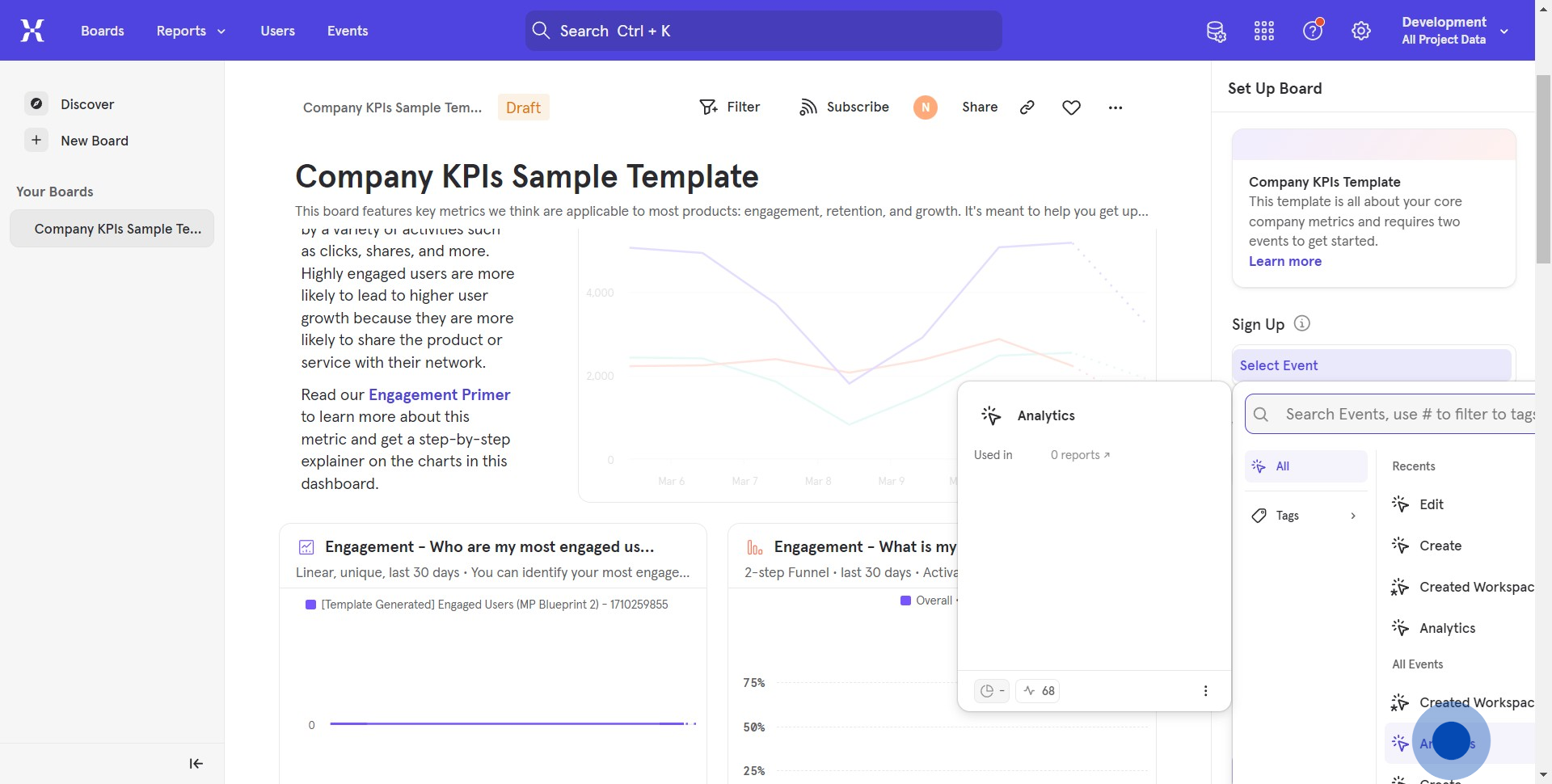 6 Click on "Company KPIs Sa..."