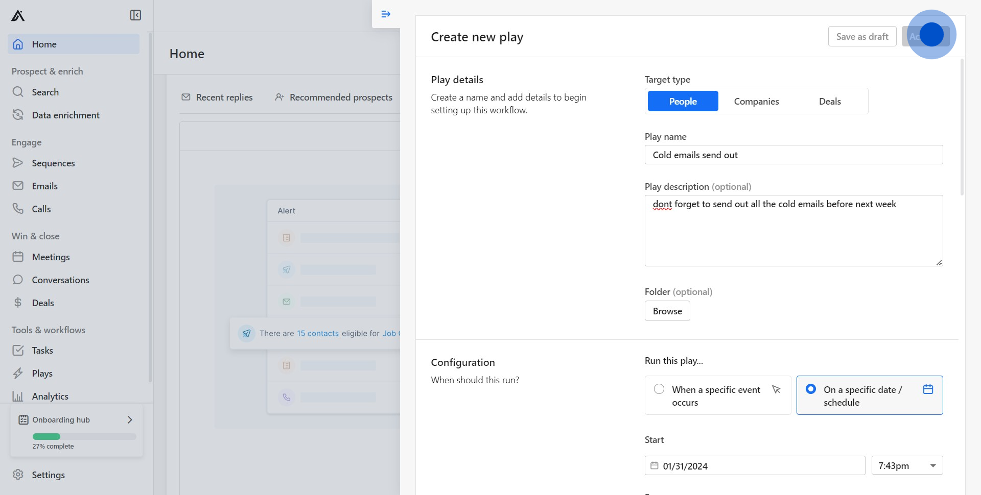 13 Click on "Companies"