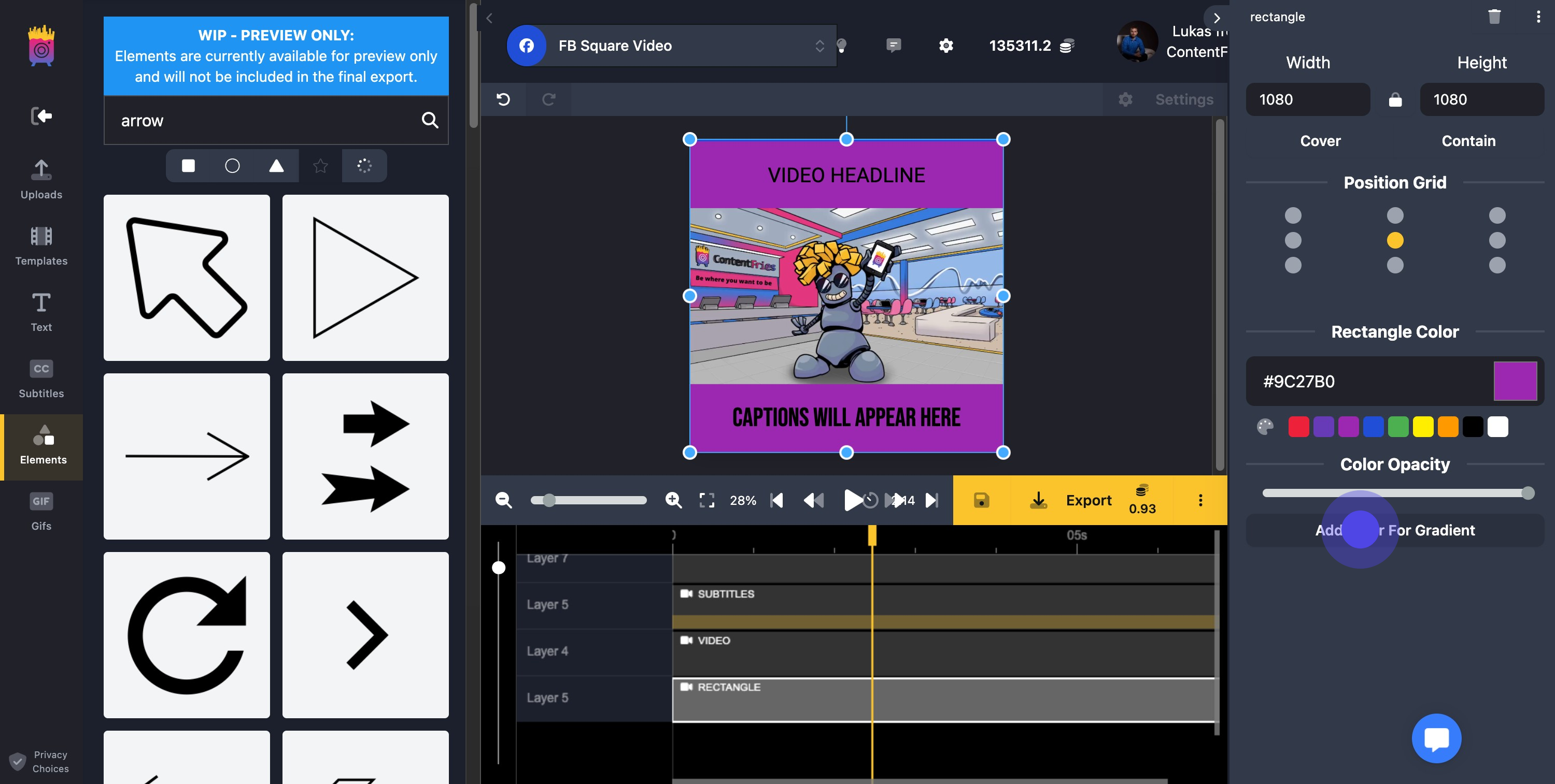 10 Click on "Add Color For Gradient"