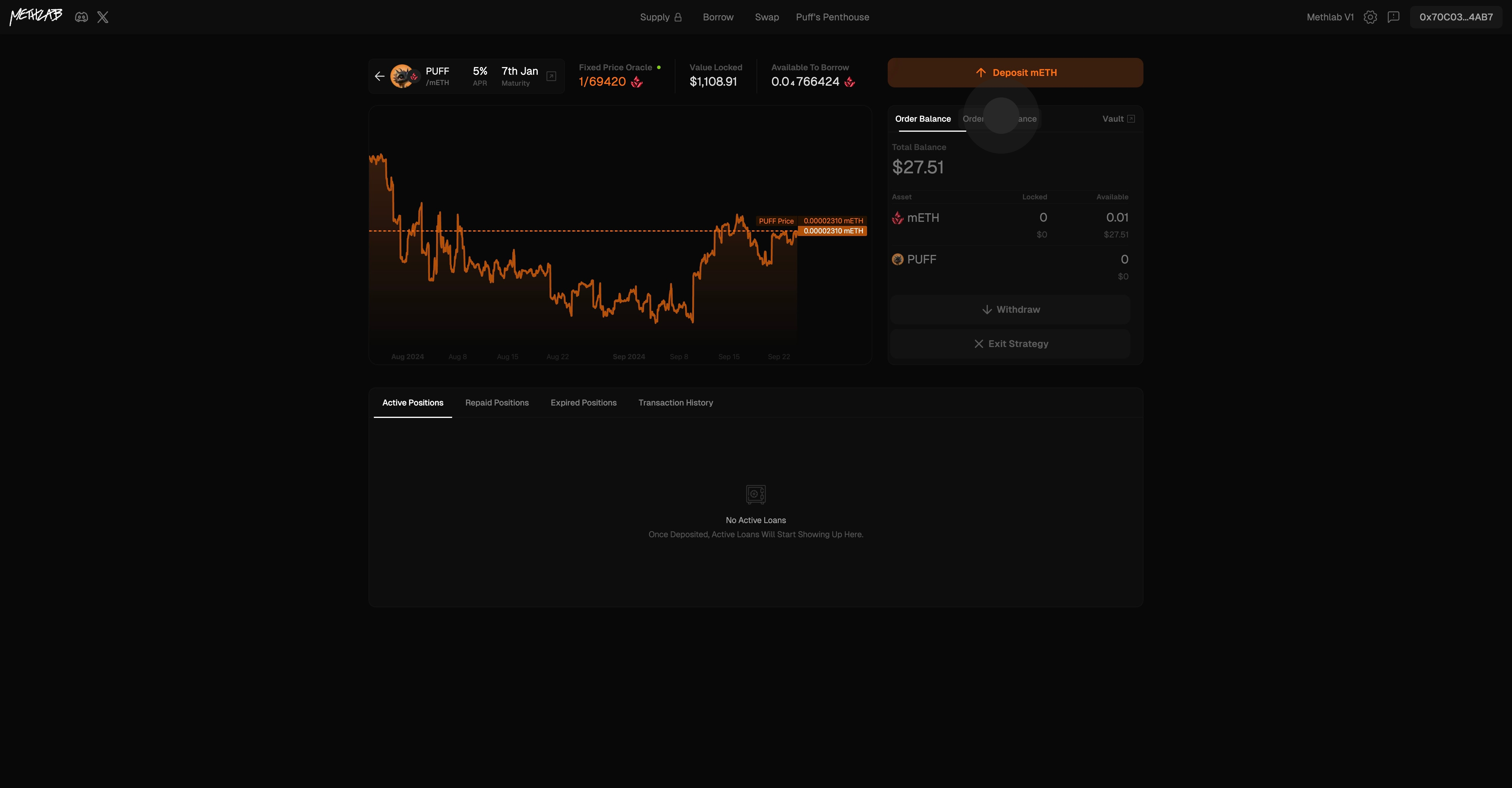 6 Click on "Order Performance".