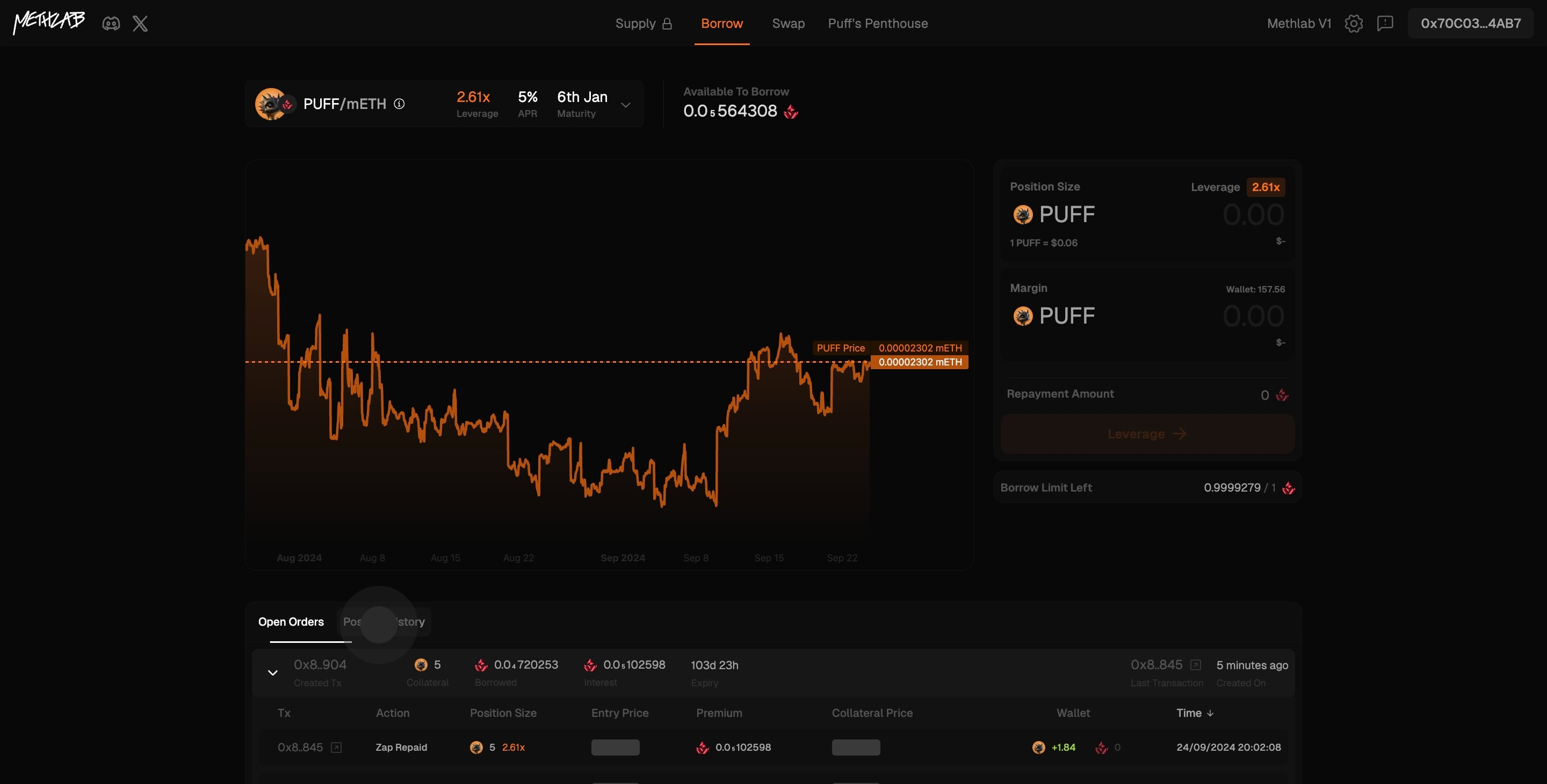 8 After that, click on "Position History".