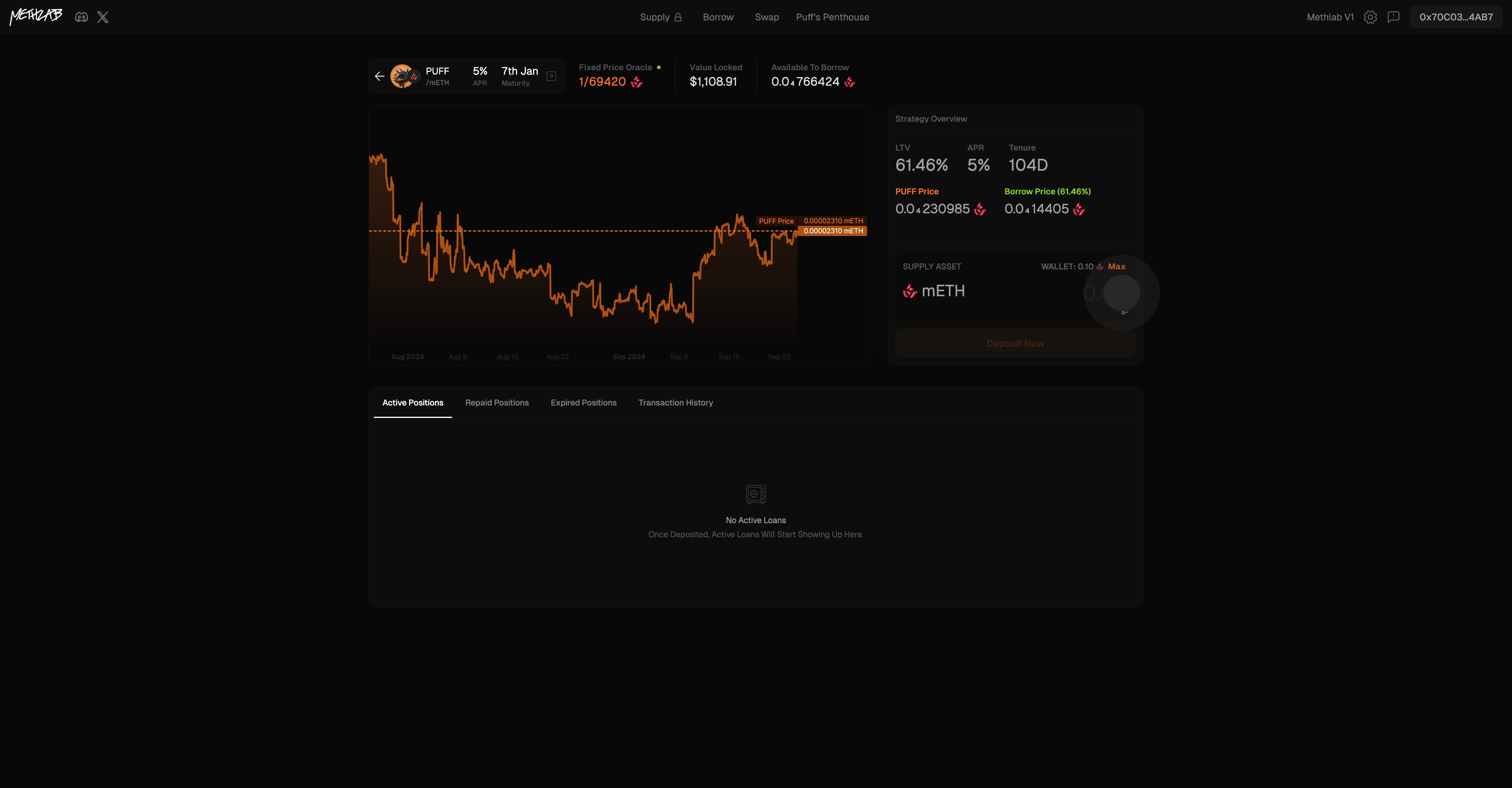 3 Afterwards, click on "WALLET: 0.10Max".