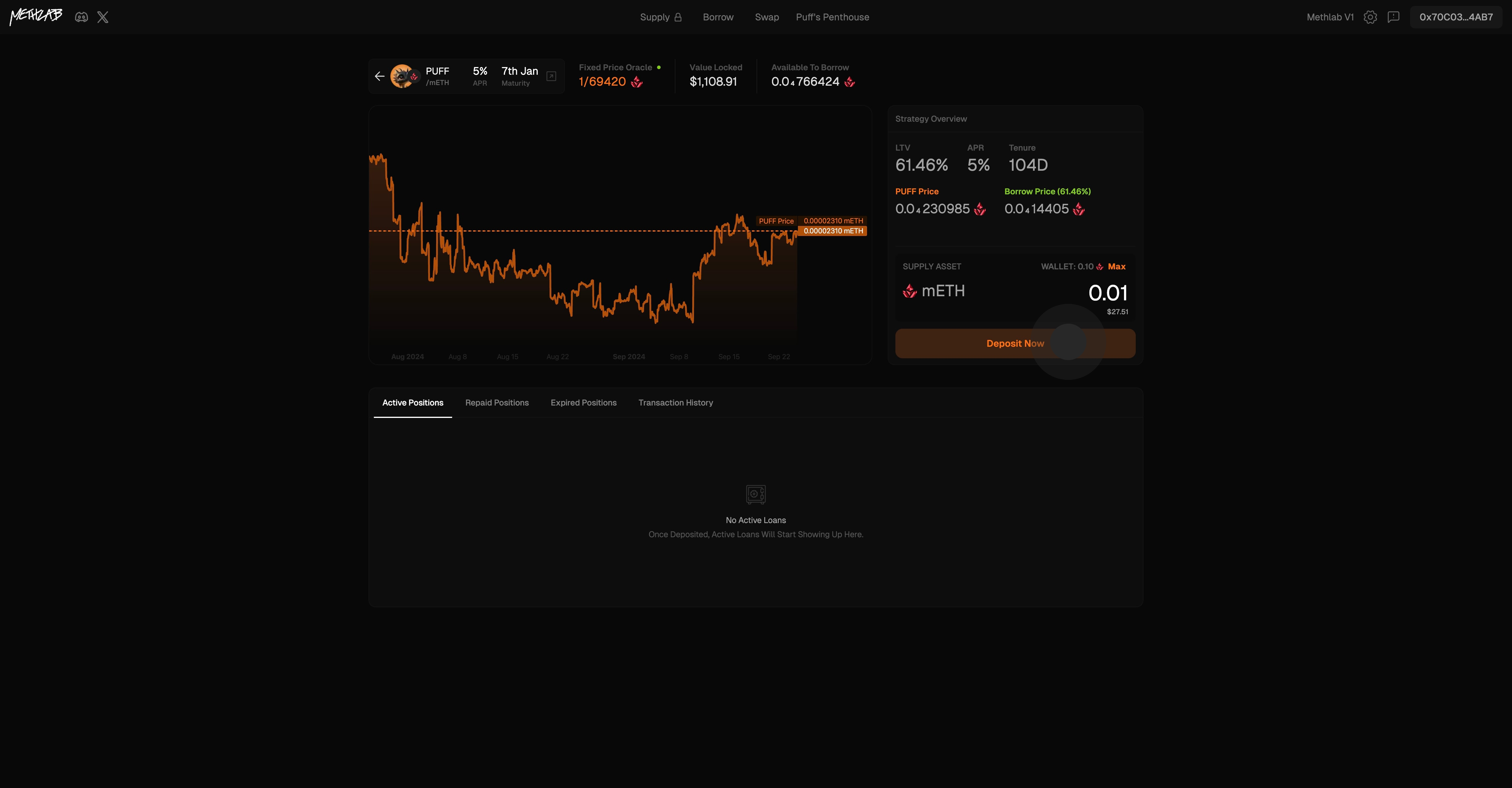 4 After that, click on "Deposit Now".