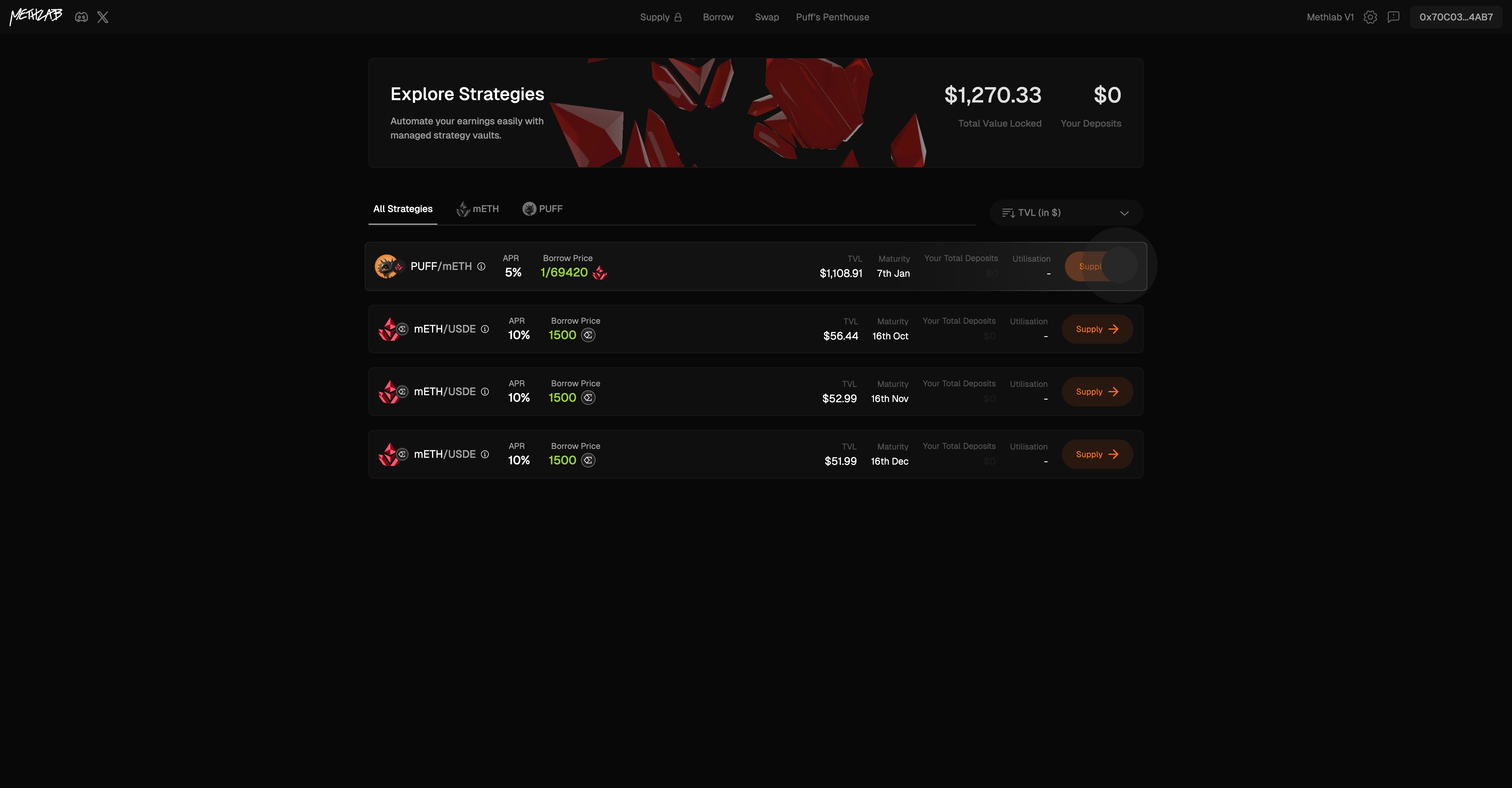 2 Click on "Supply".