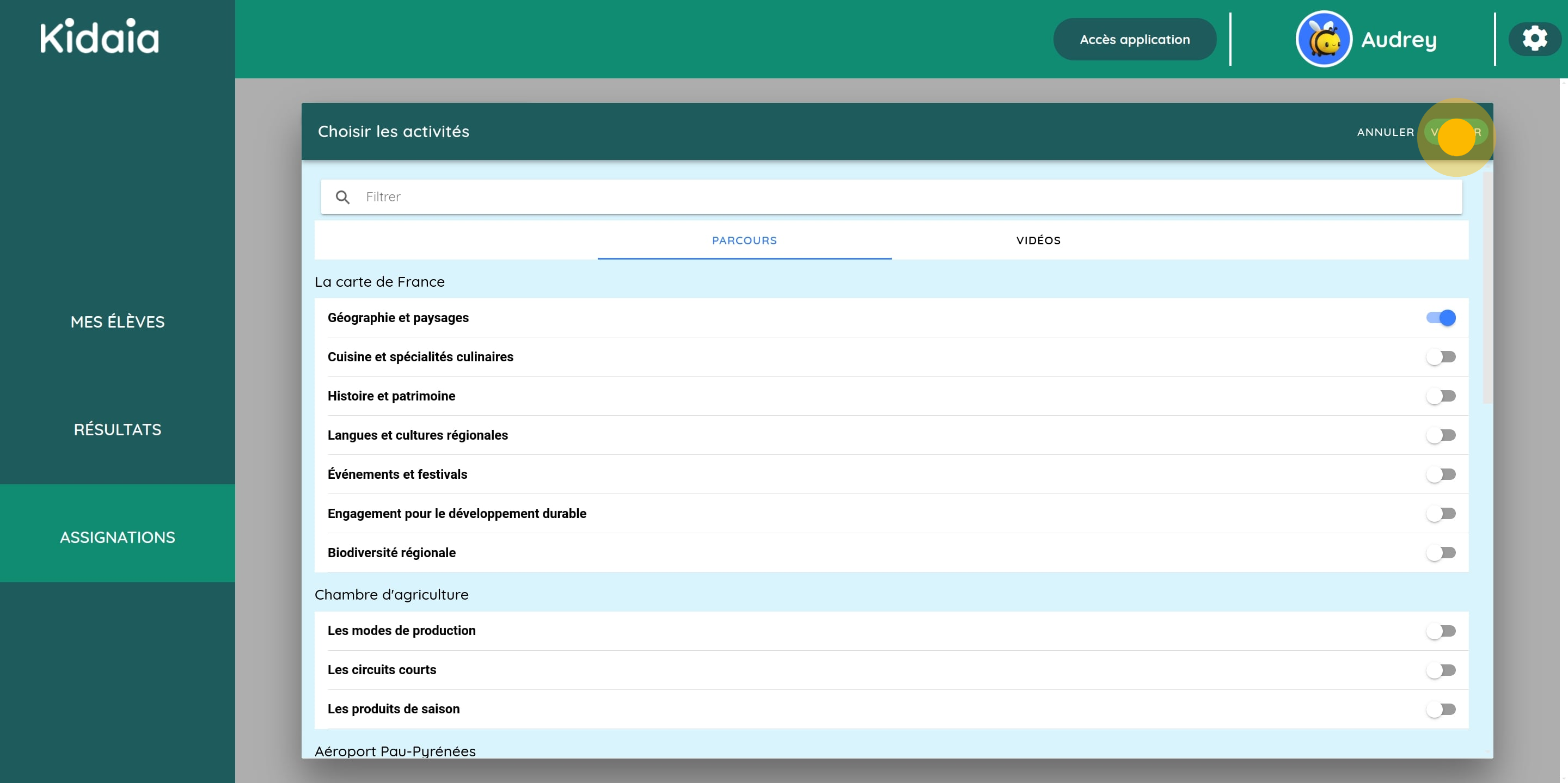 La première application d’éducation au développement durable. À la découverte de l’histoire, du patrimoine, de la biodiversité et des actions écologiques de son territoire. 4 Now, click on "Valider".