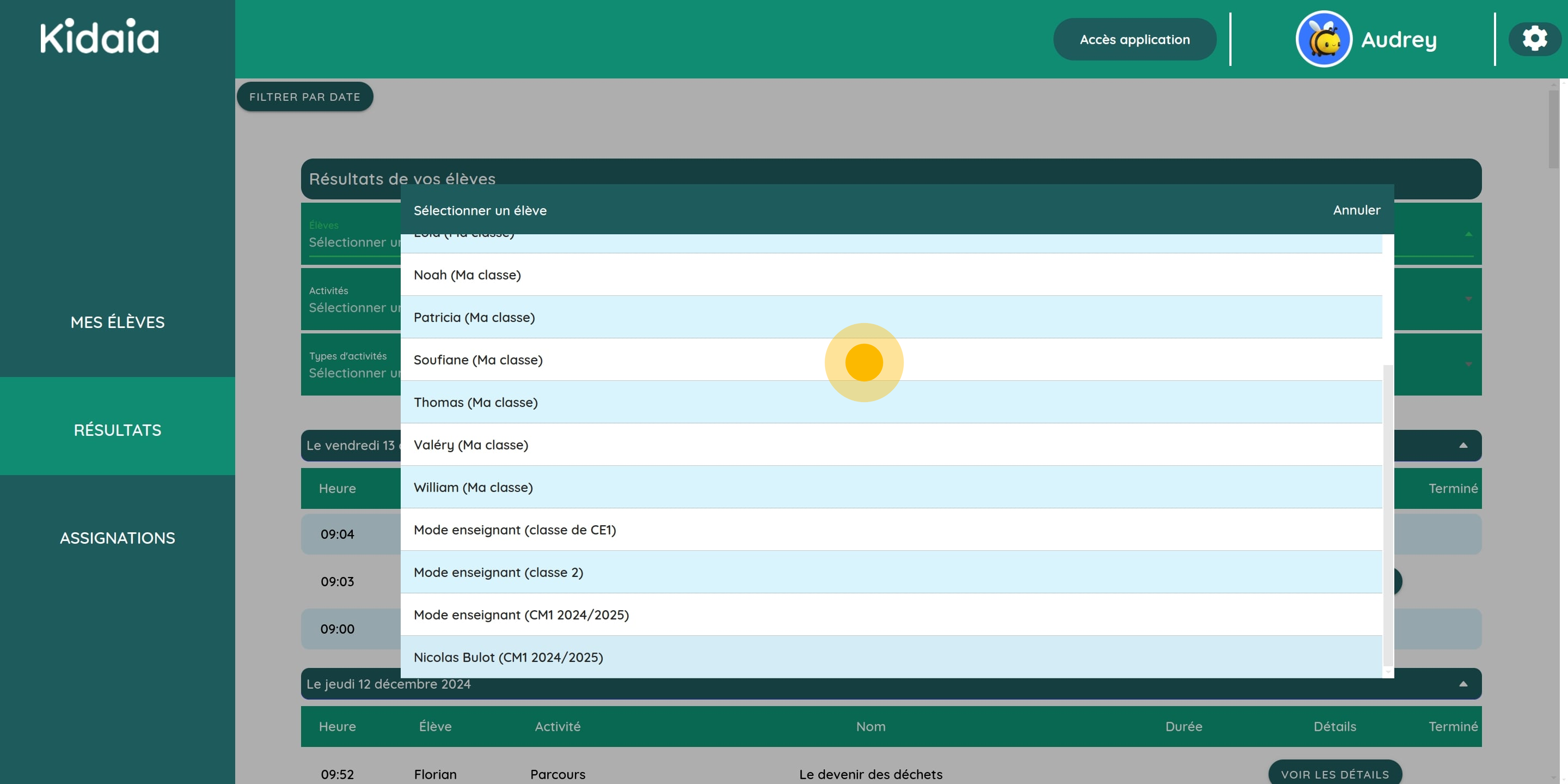 La première application d’éducation au développement durable. À la découverte de l’histoire, du patrimoine, de la biodiversité et des actions écologiques de son territoire. 7 Next up, click on "Nicolas Bulot (CM1 2024/2025)".