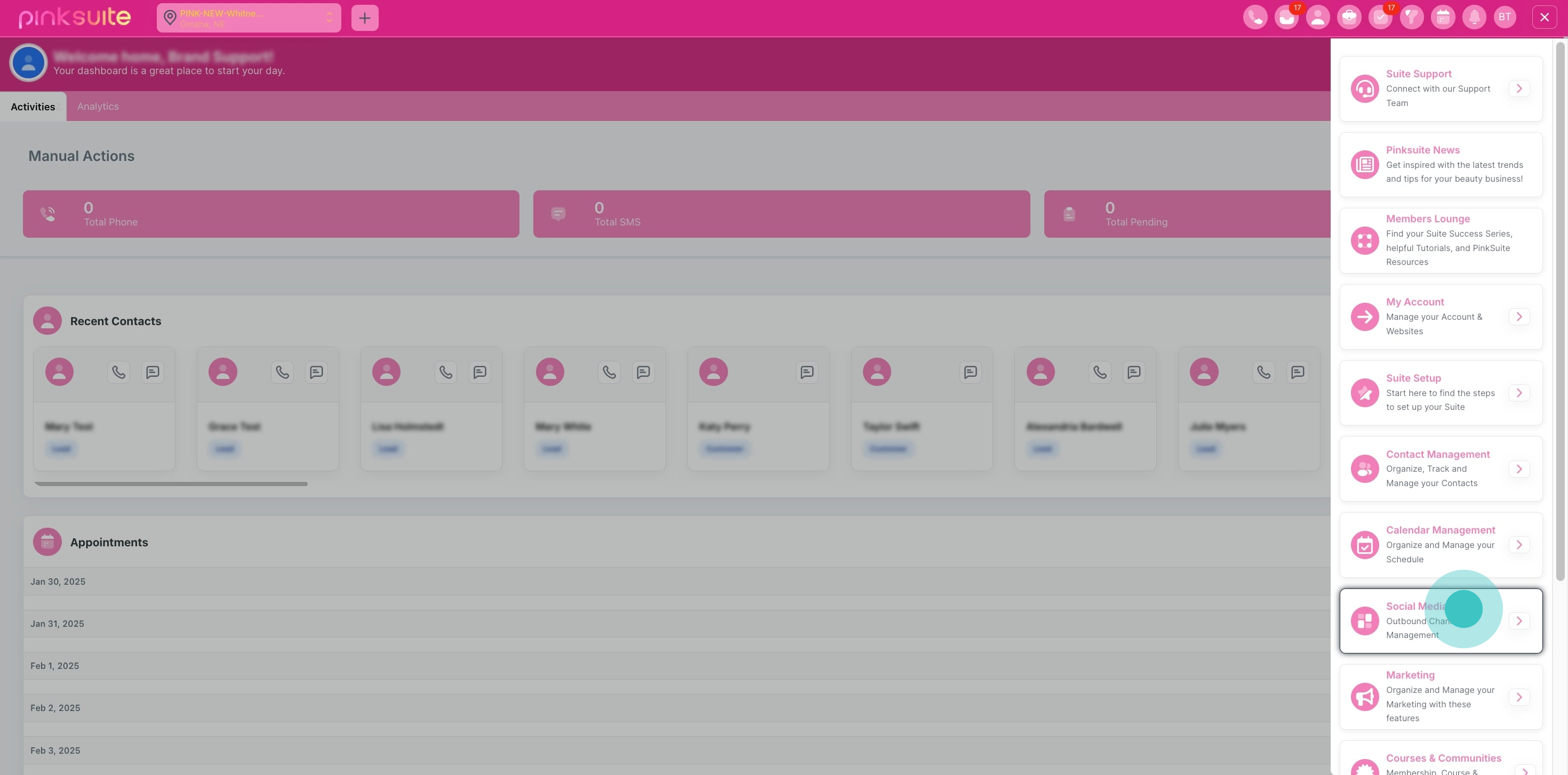 2 After that, click on "social media".