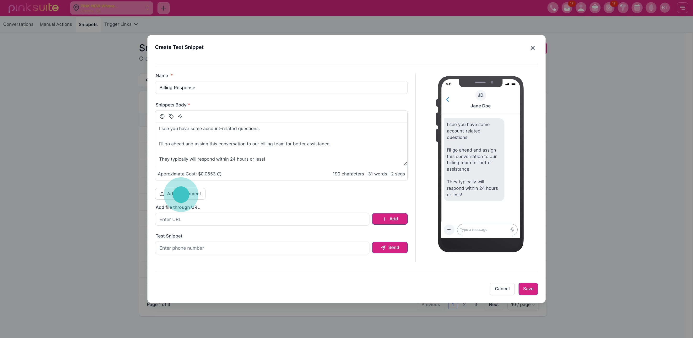 8 Click on the element.