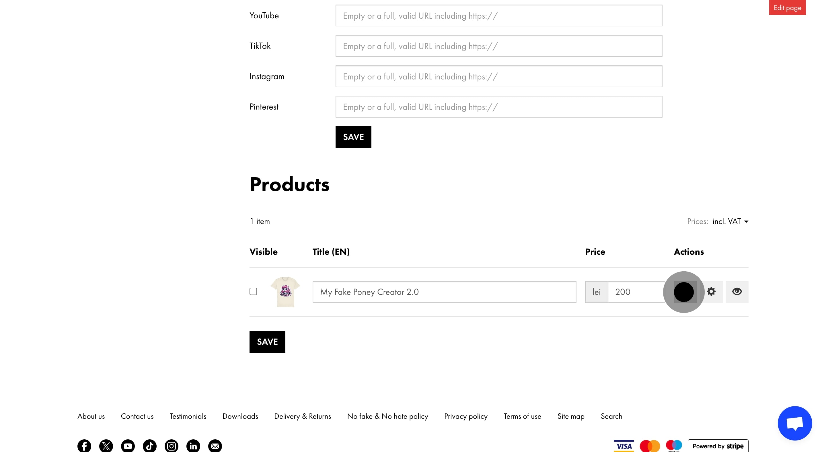 8 Click on the element.