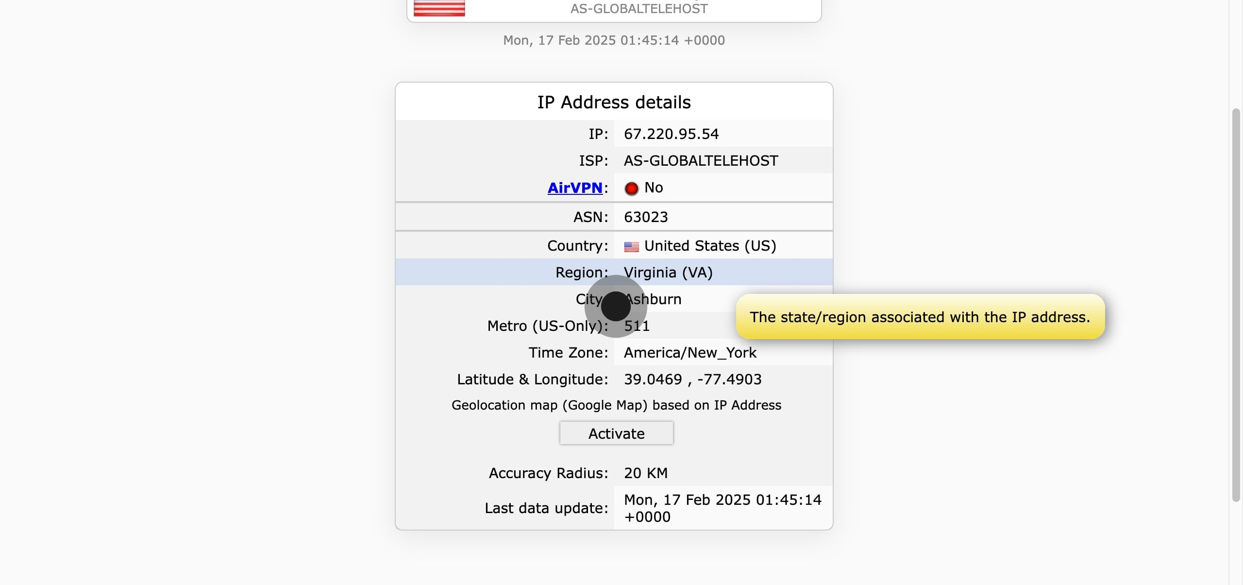 5 Click on "Virginia (VA)".